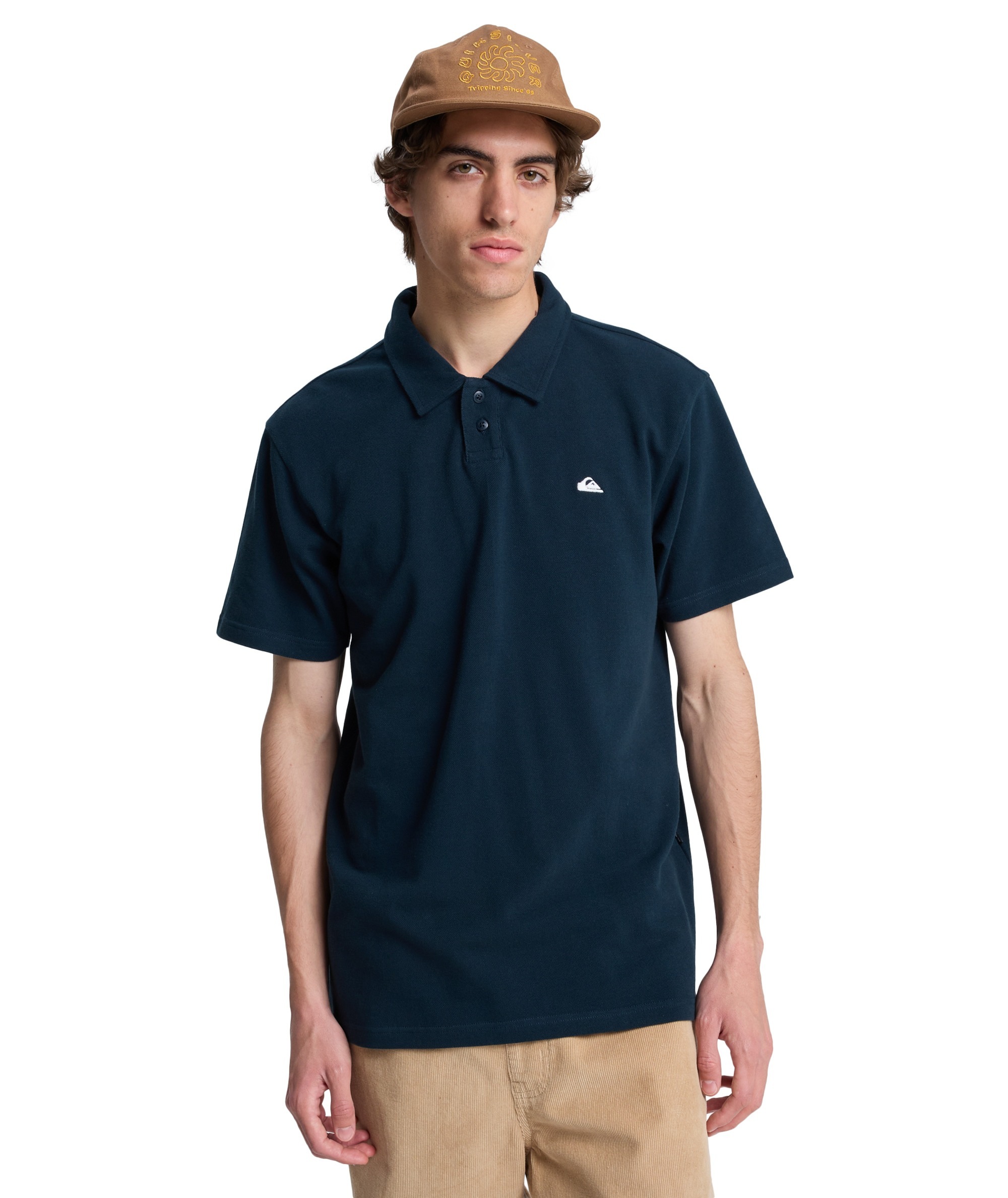 Quiksilver Polo à Manches Courtes Mw Pique Dark Navy L Homme