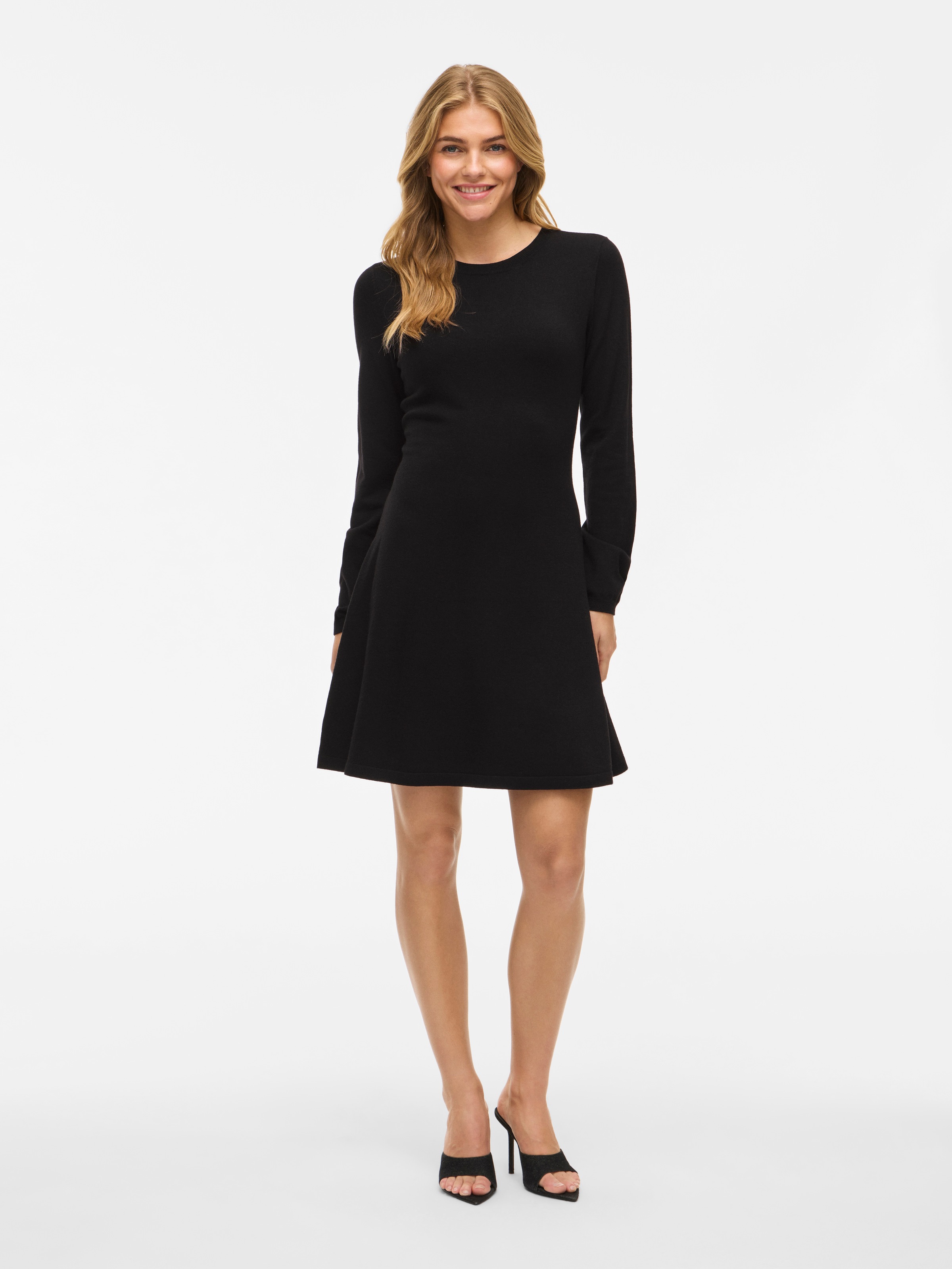 Thumbnail - Vila Strickkleid "VICOMFY A-LINE O-NECK KNIT DRESS - NOOS"