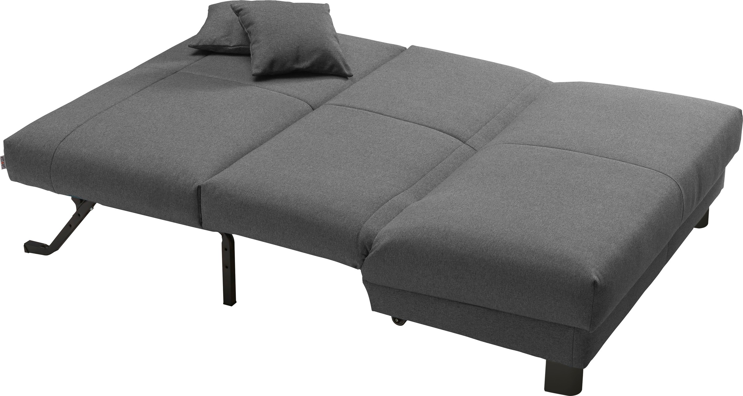 ell + ell Schlafsofa »Enny«, Liegefläche Breite 120 oder 140 cm, Liegehöhe 45 cm, Füße schwarz