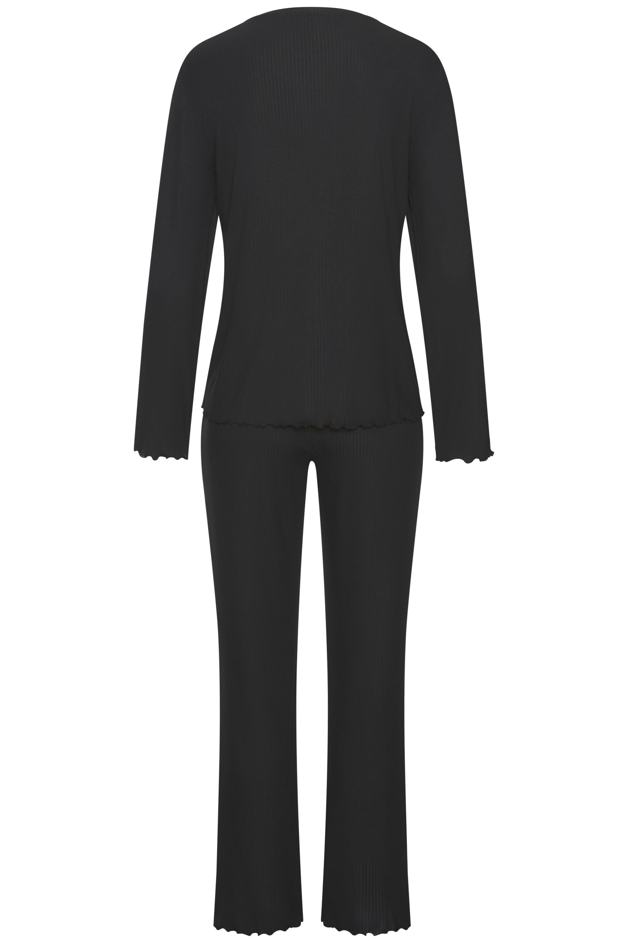 Vivance Dreams Pyjama, mit süßem Babylock-Saum