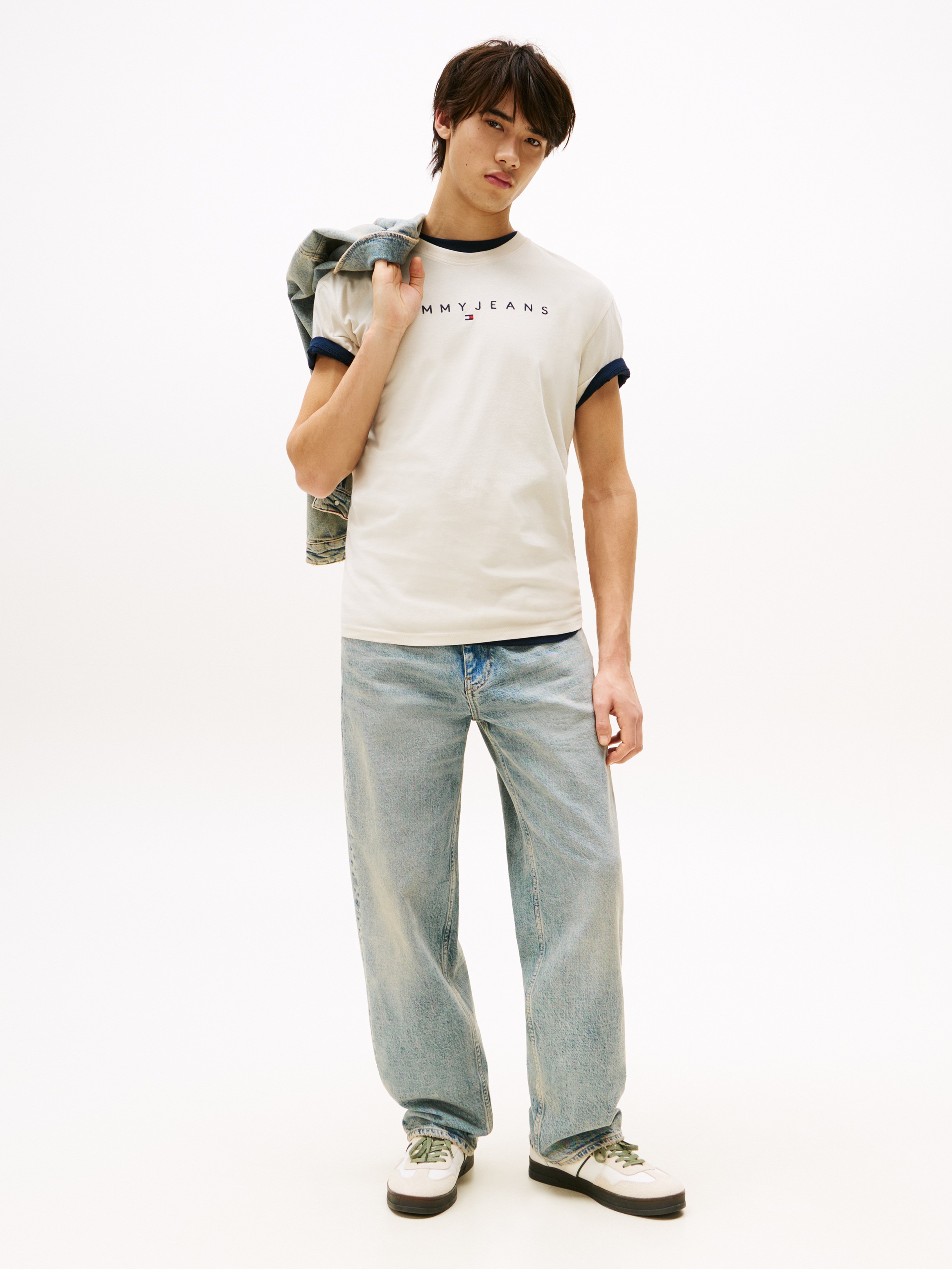 Tommy Jeans T-Shirt "TJM REG LINEAR LOGO TEE EXT" günstig online kaufen