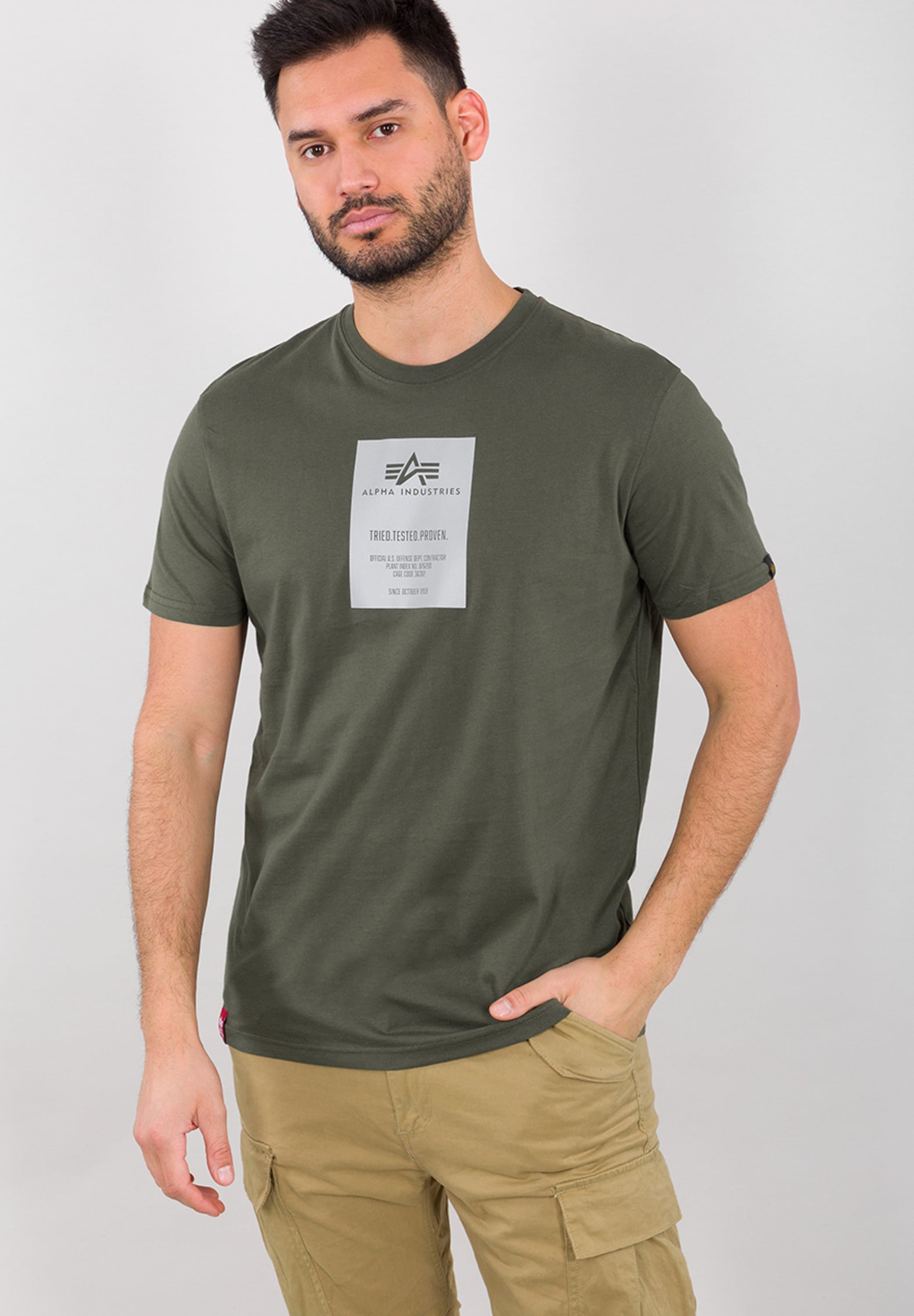 Alpha Industries T-Shirt "Reflective Label T-Shirt" günstig online kaufen