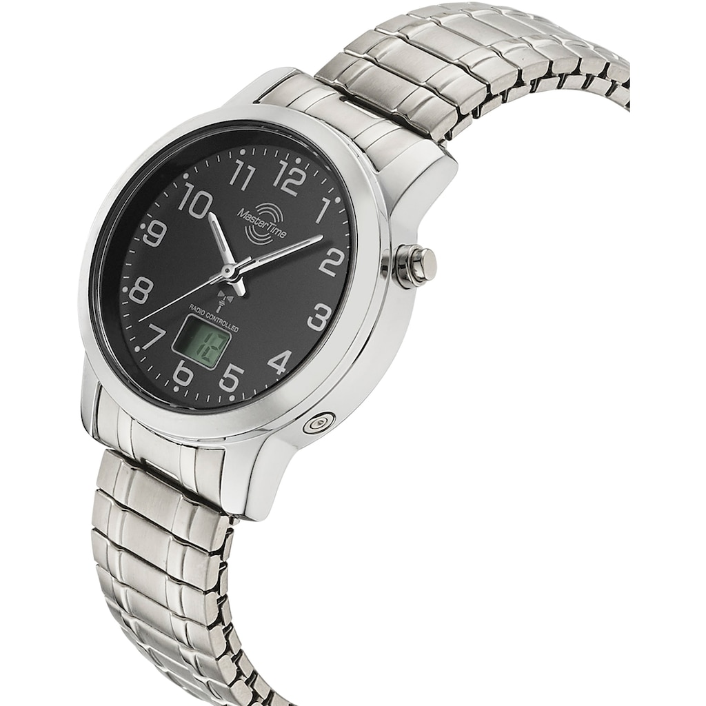 MASTER TIME Funkuhr »MTLA-10309-22M«, Armbanduhr, Quarzuhr, Damenuhr, Datum,Langzeitbatterie