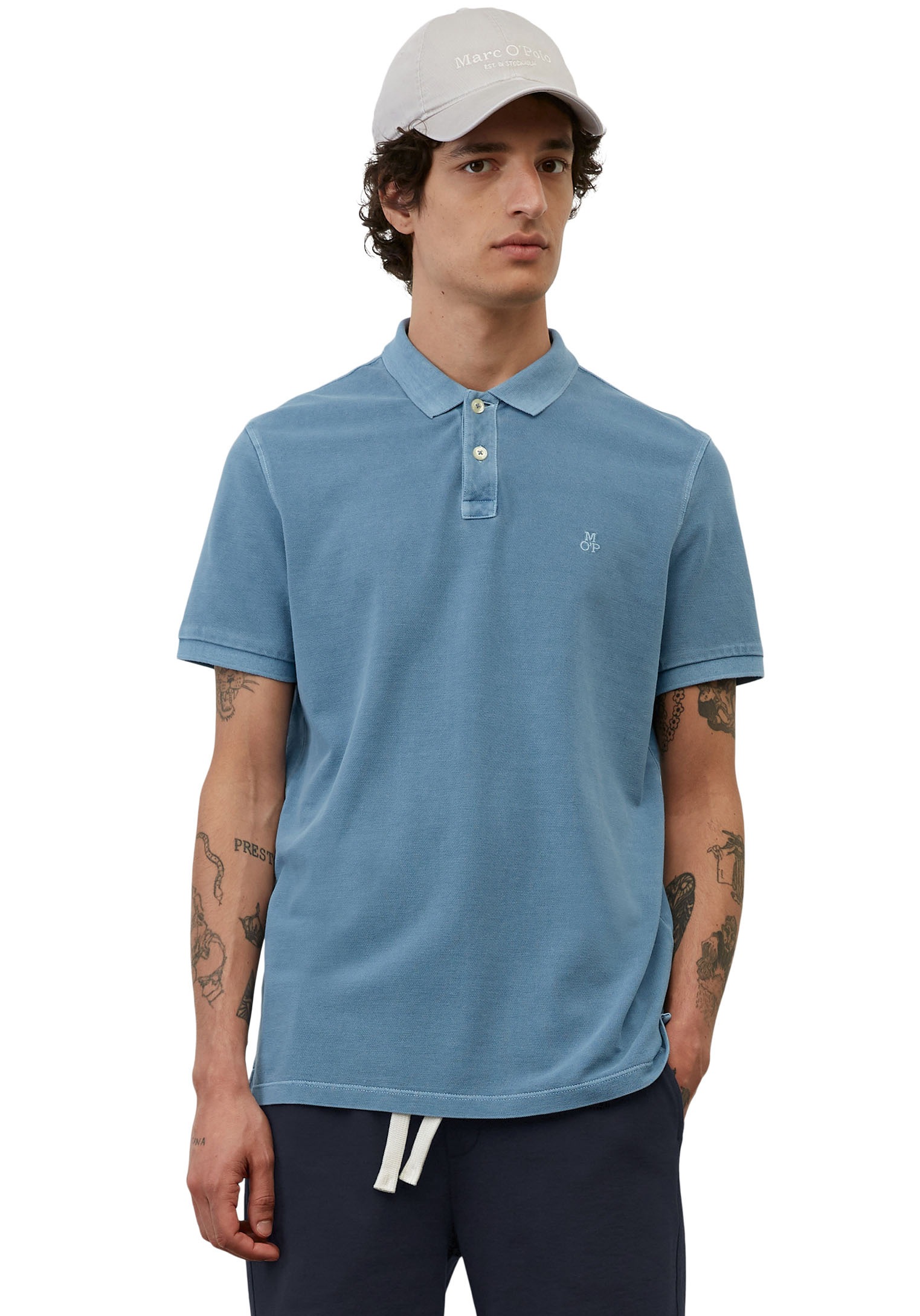 Marc O'Polo Poloshirt mit dezenter Logostickerei günstig online kaufen
