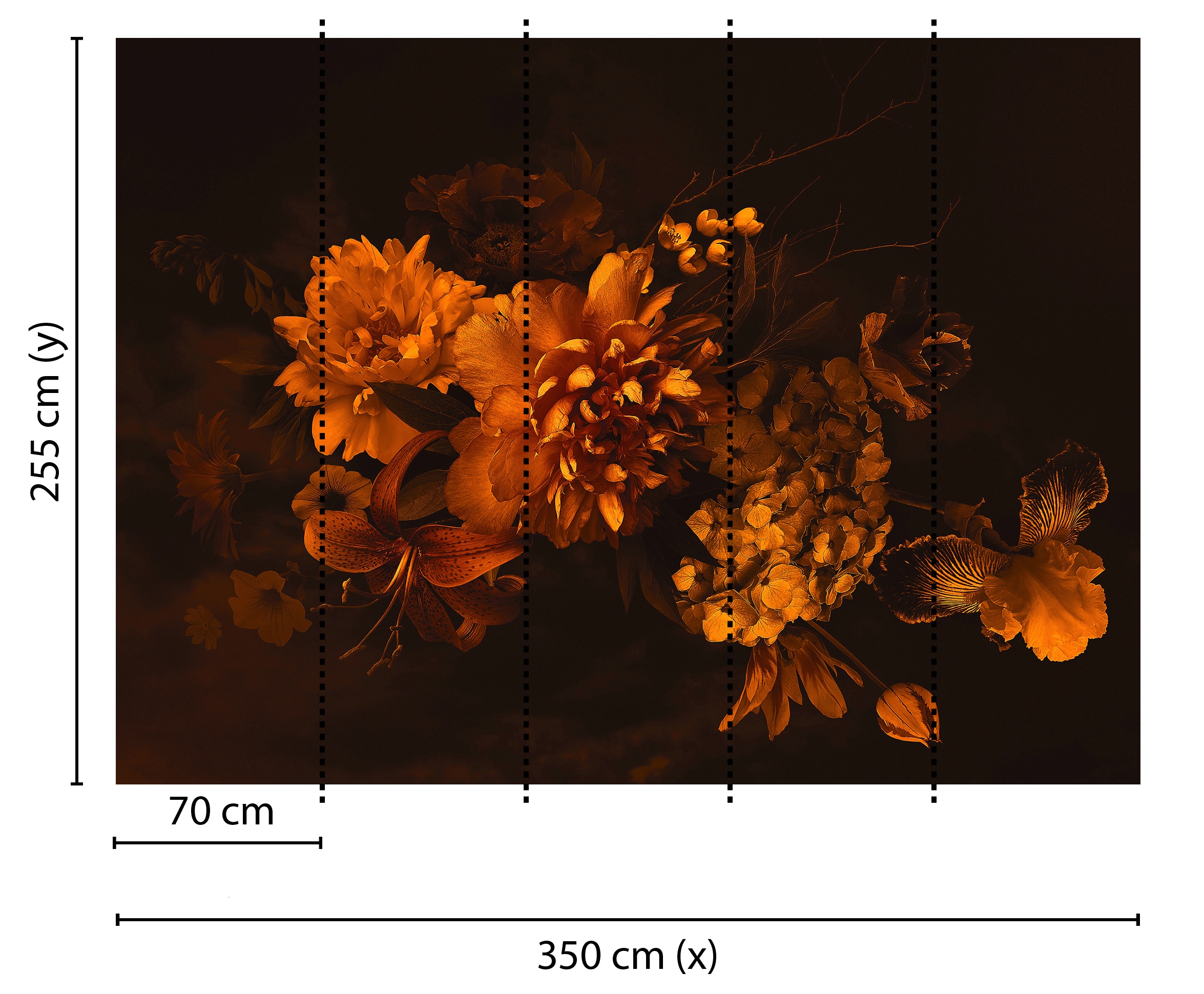 living walls Fototapete »Designwalls Blossom Variety 2« glatt Vlies, Wand, Schräge, Decke