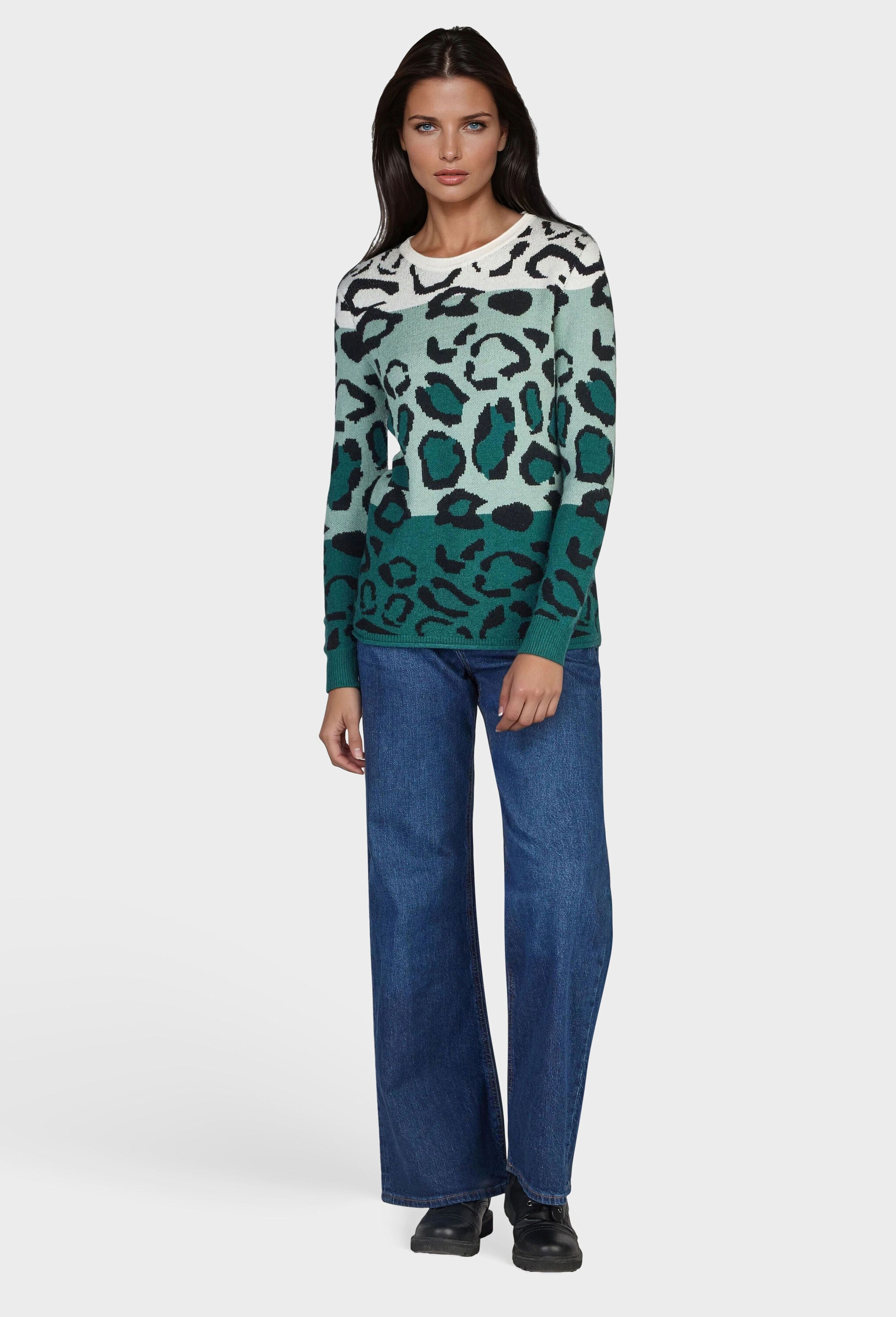 NAVIGAZIONE Longpullover »NAVIGAZIONE Pullover« Animalprint