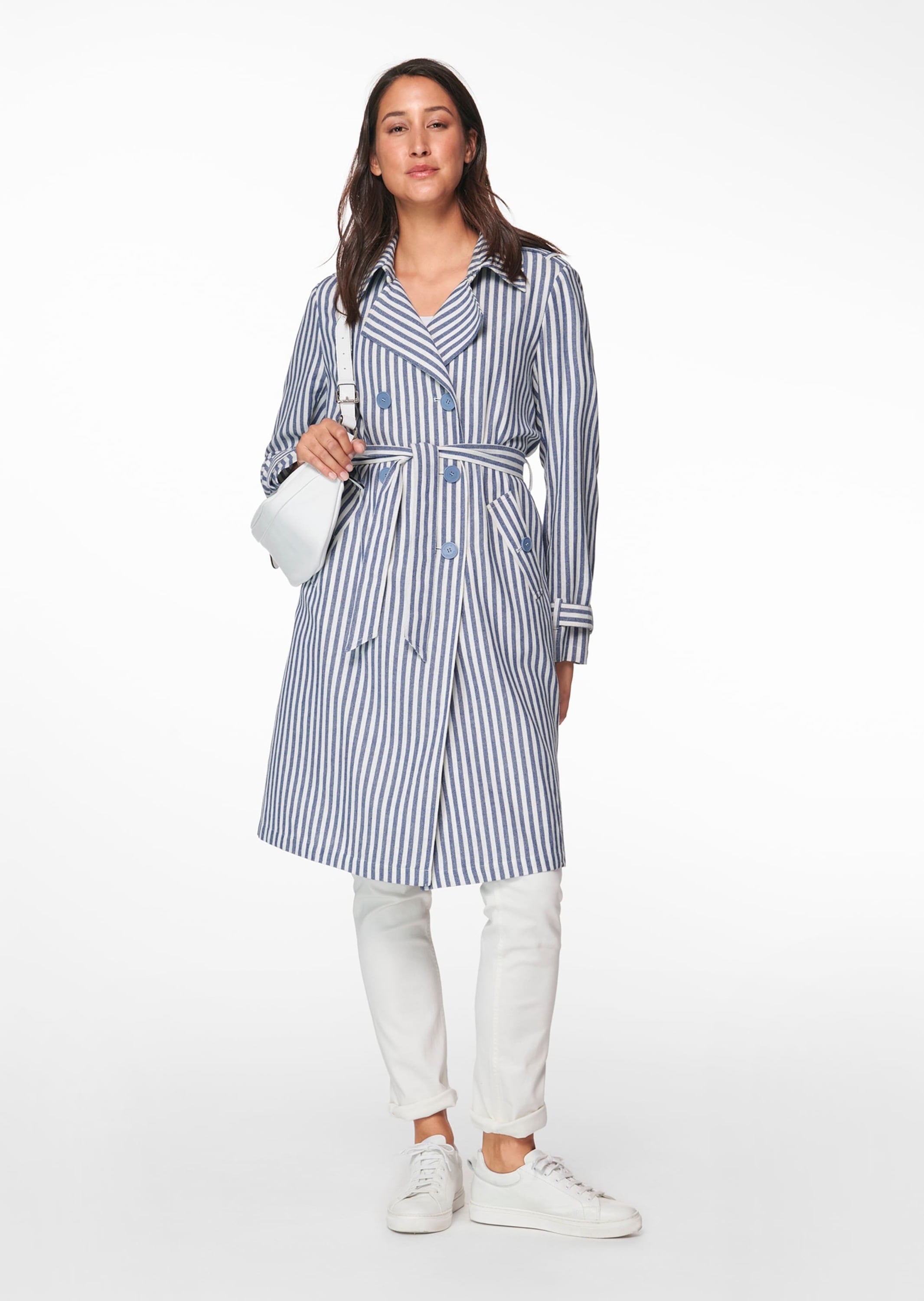 MADELEINE Langmantel »Trenchcoat Trenchcoat mit Streifen«