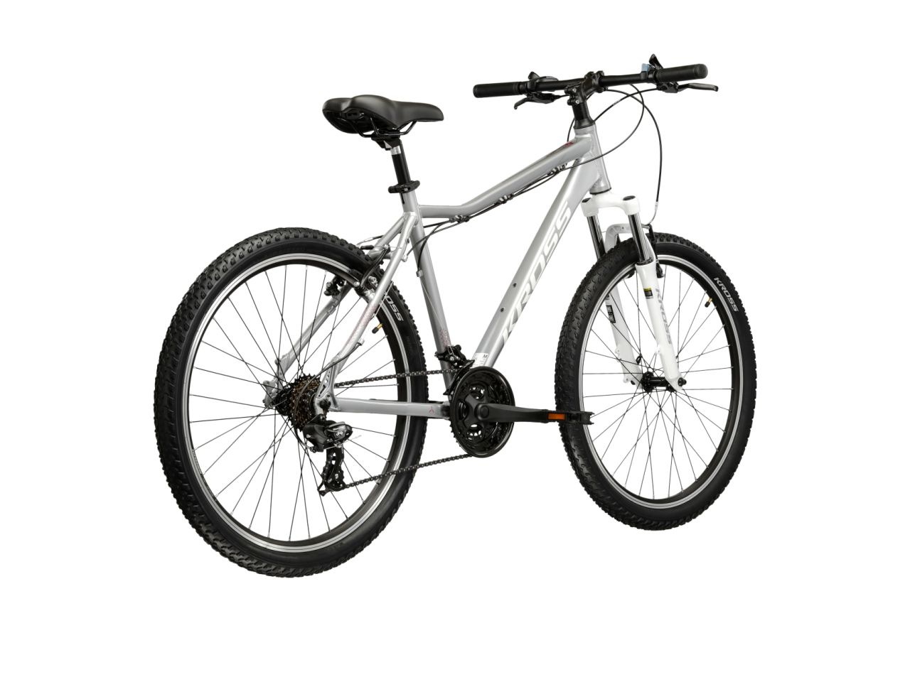 Kross Mountainbike »KROSS Mountainbike Hardtail 26" LEA 1.0 silberfarben 21 Gänge« 21 Gang Shimano TOURNEY TY300 Schaltwerk Kettenschaltung