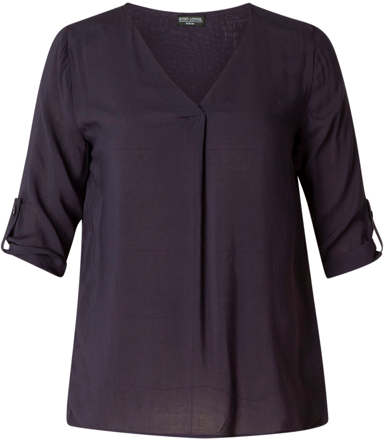 Base Level Shirtbluse, mit V-Ausschnitt