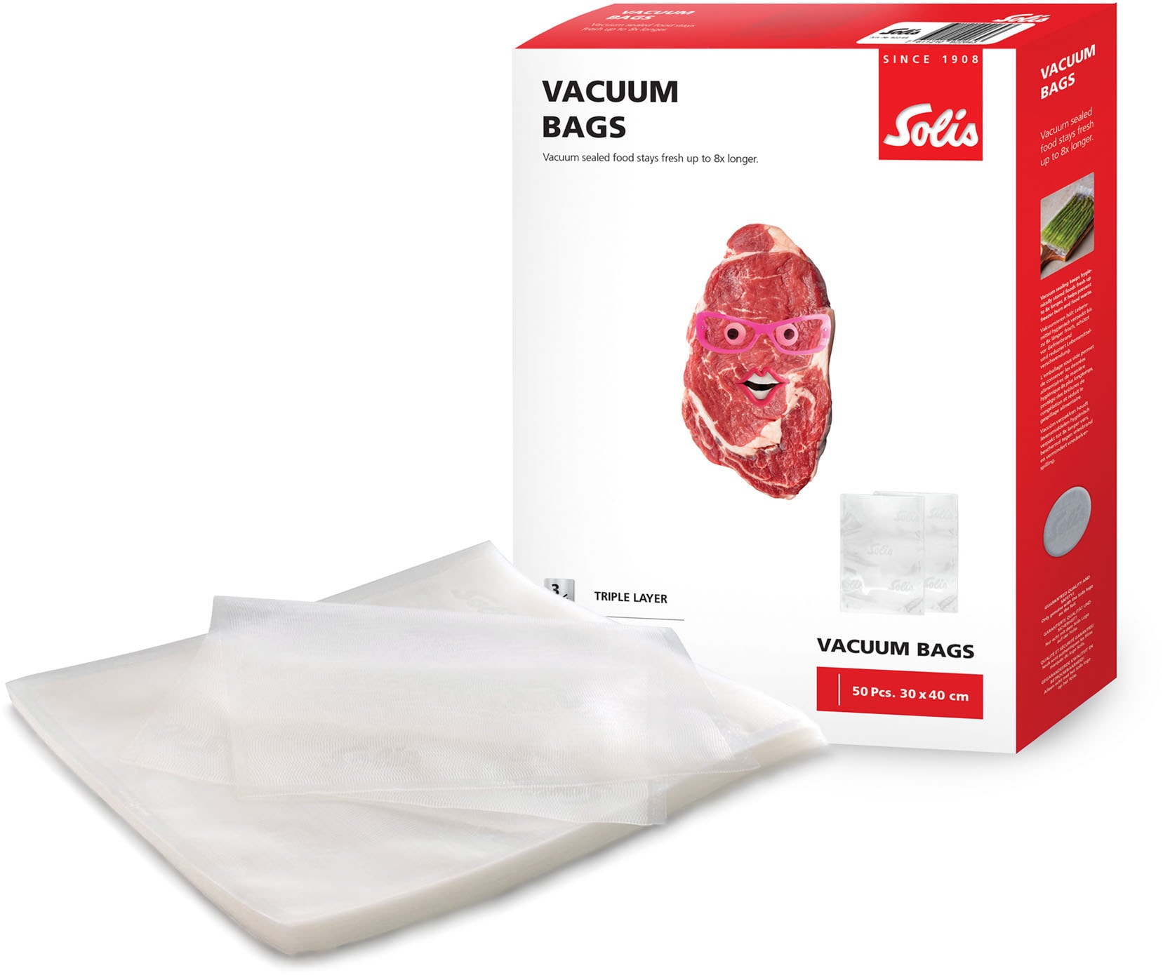 SOLIS OF SWITZERLAND Vakuumierbeutel »922.64«, (Packung, 1 tlg.), 50 Beutel 30x40 cm