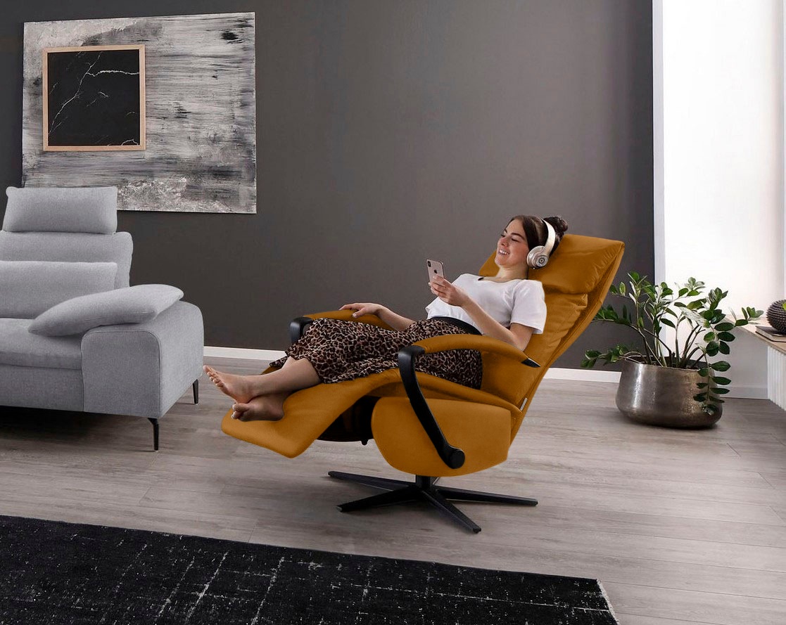 W.SCHILLIG Relaxsessel »rumbaa« wahlweise mit Doppelmotor, in Größen S, M & L, mit 5-Sternfuß