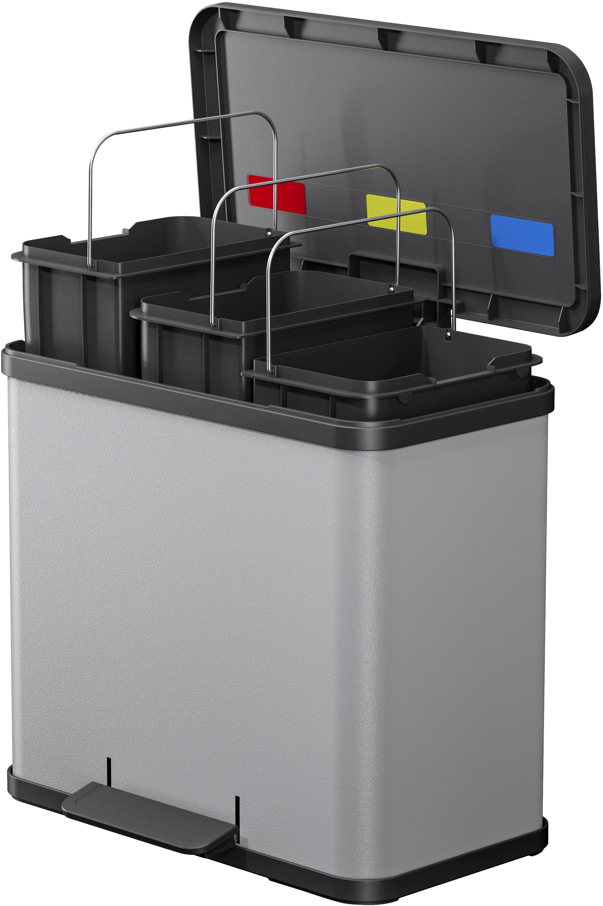 Hailo Mülleimer »Öko trio Plus L« 3 Behälter 27 l, Stahlblech o.Edelstahl, Kunststoff Inneneimer, Made in Germany