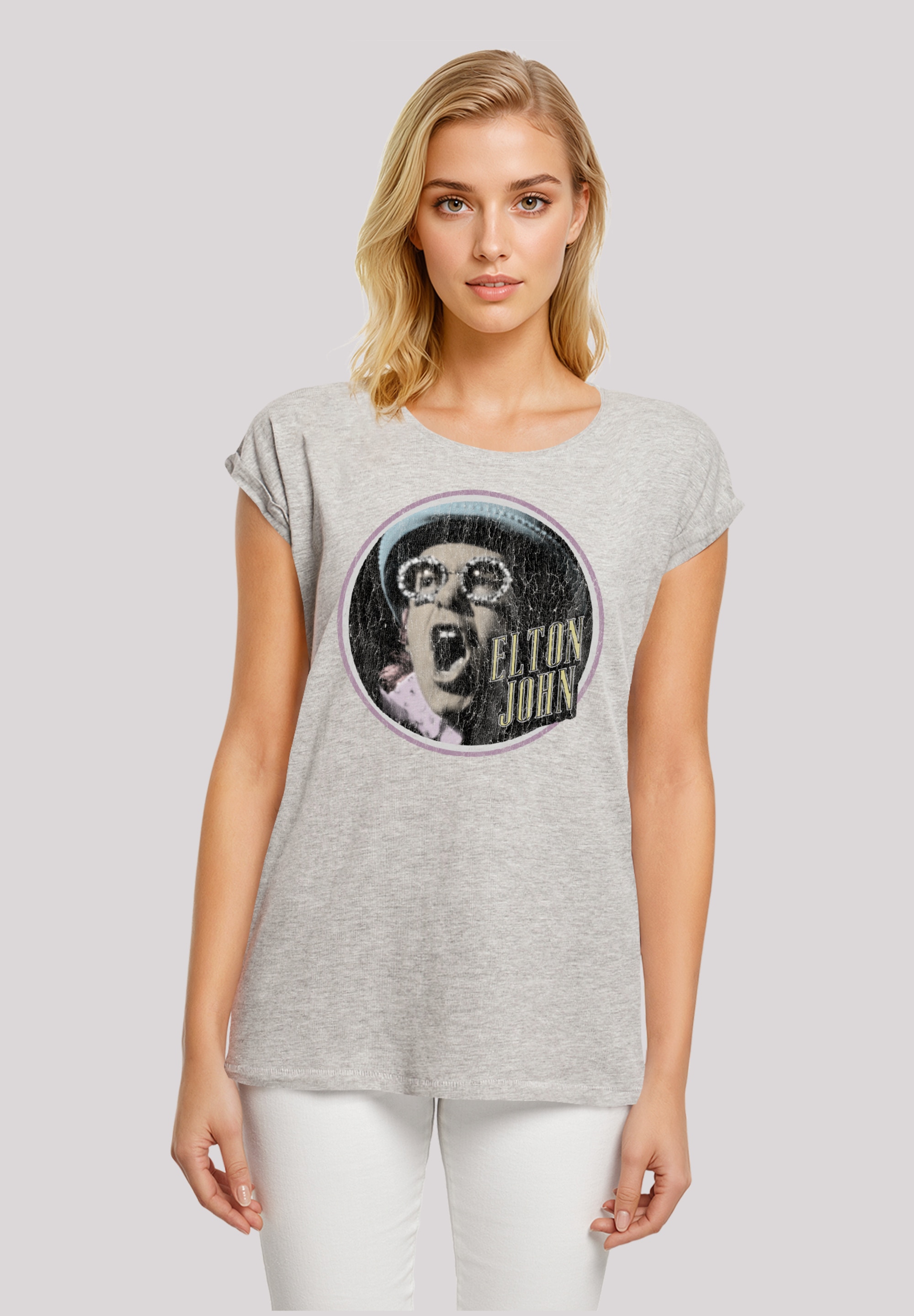 F4NT4STIC T-Shirt "Elton John Vintage Circle", Premium Qualität günstig online kaufen