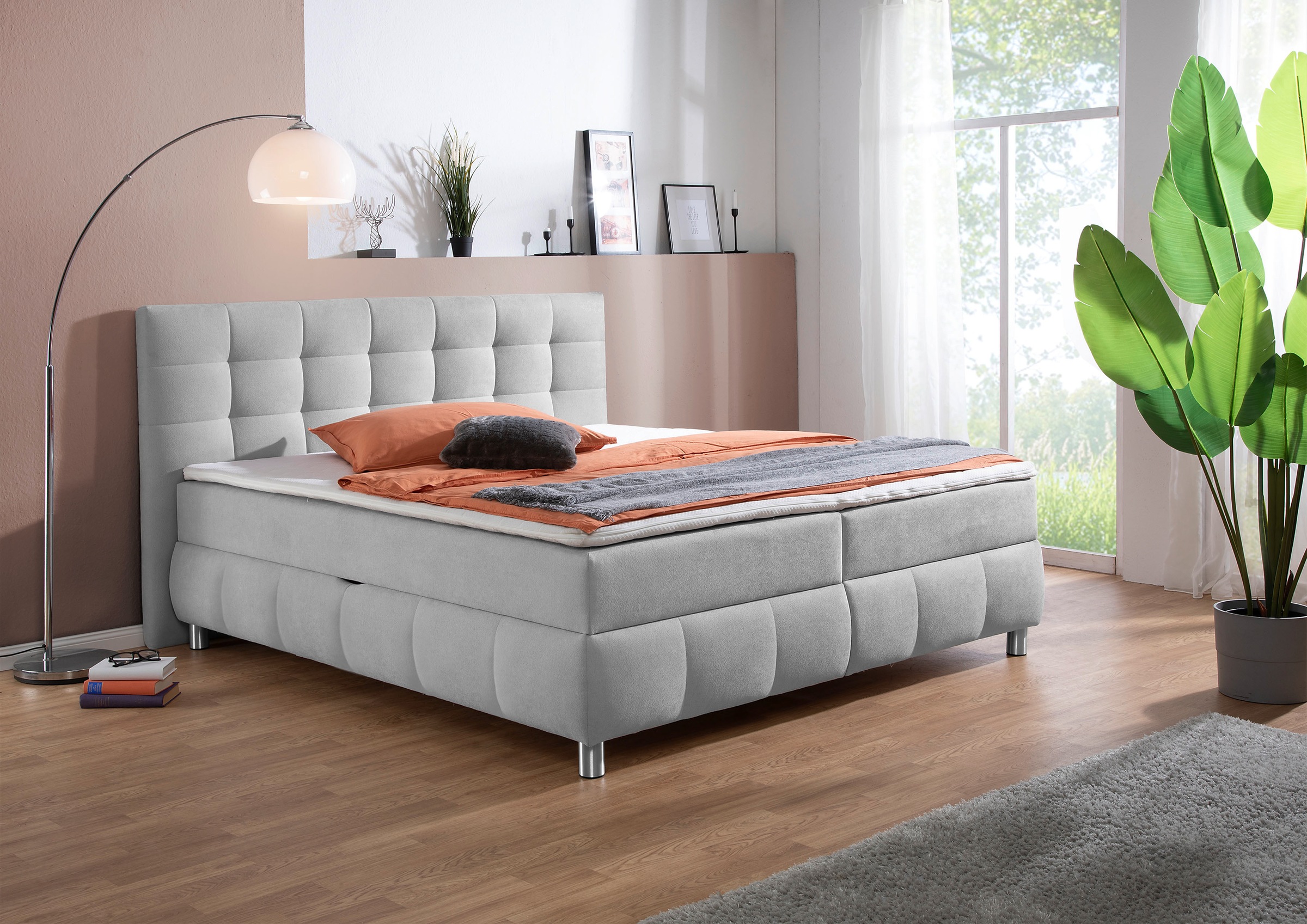 Home affaire "Marvao inkl. Bettkasten und Topper" Boxbett mit Bettkasten, inkl. Topper