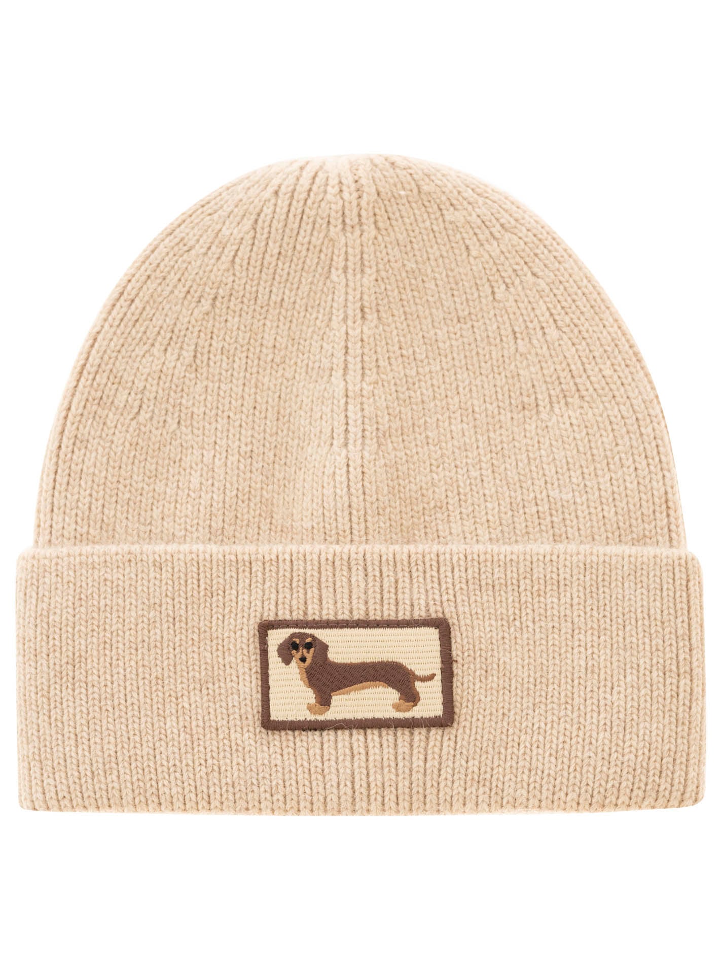 Zwillingsherz Beanie »"Dog Patch"«, mit süßem Dackelmotiv und Wollanteil