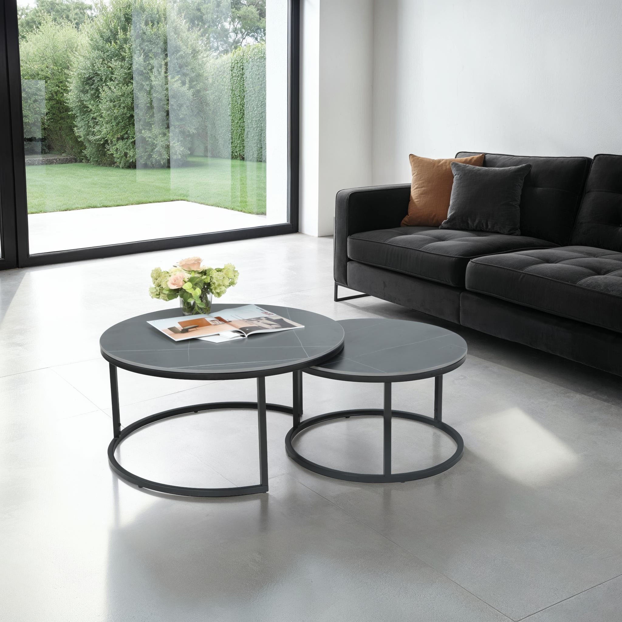HELA Satztisch "LUIS Topseller, Couchtisch rund", (Set, 2 St.), 2er Set, 12 günstig online kaufen