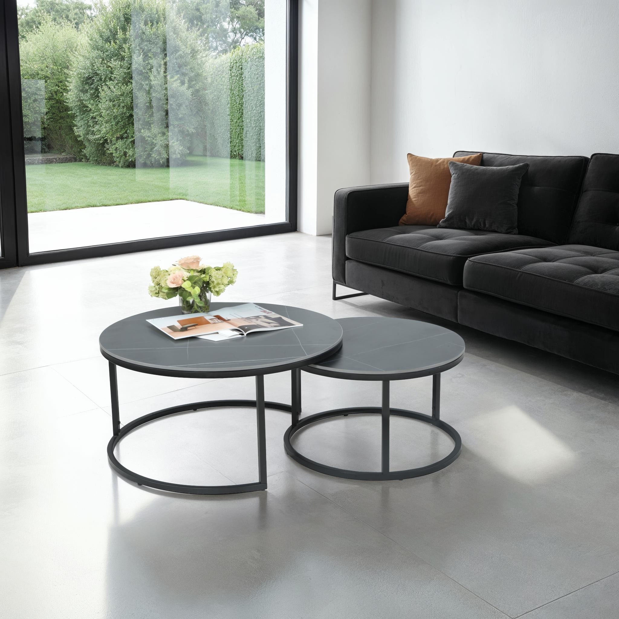 HELA Satztisch "LUIS Topseller, Couchtisch rund" Set, 2 Stk. tlg. 2er Set, günstig online kaufen