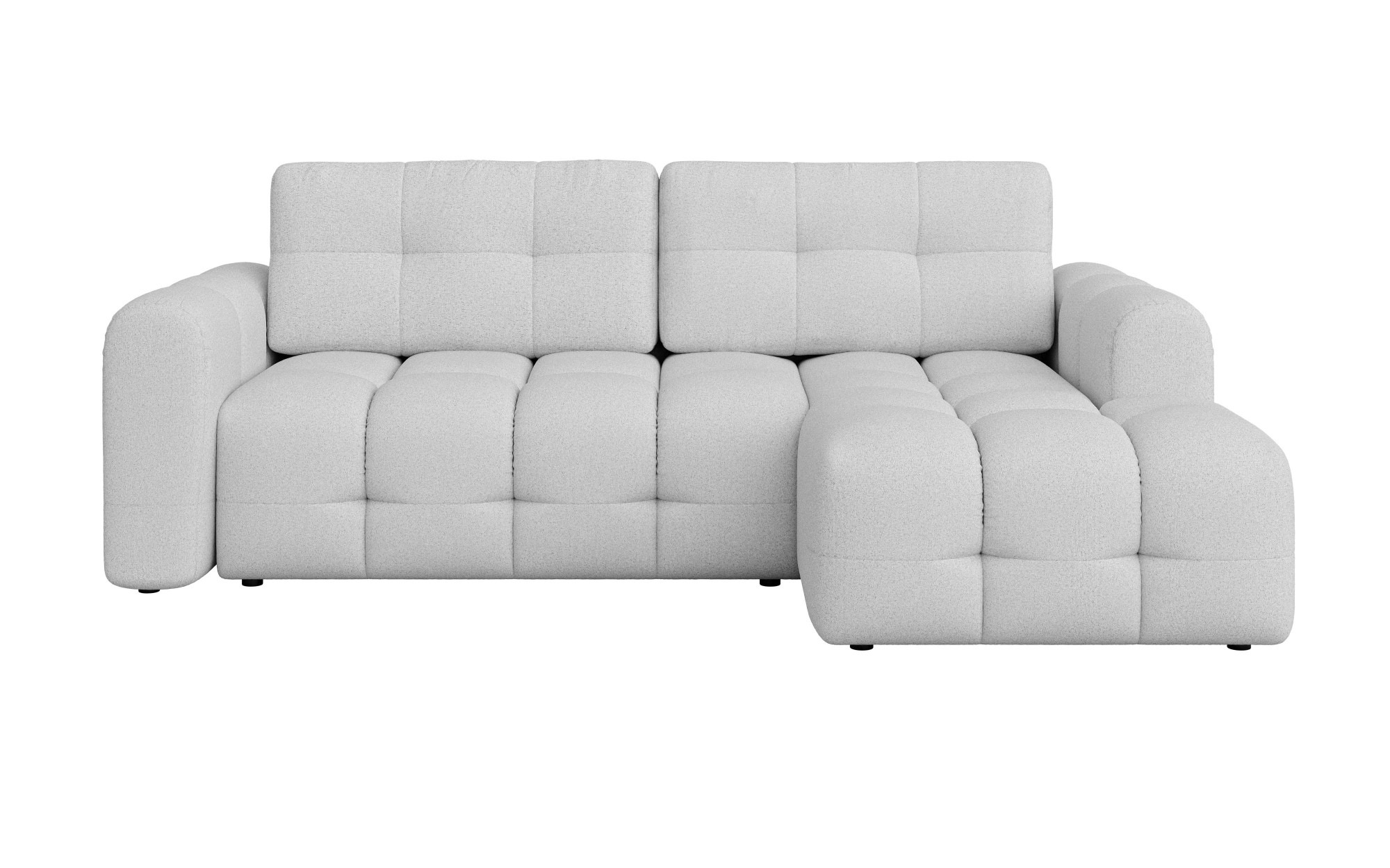INOSIGN Ecksofa »Manilla, wahlweise mit Bettfunktion, B/T/H 265/170/91 cm«, L-Form mit Recamiere rechts/links bestellbar, Wellenunterfederung