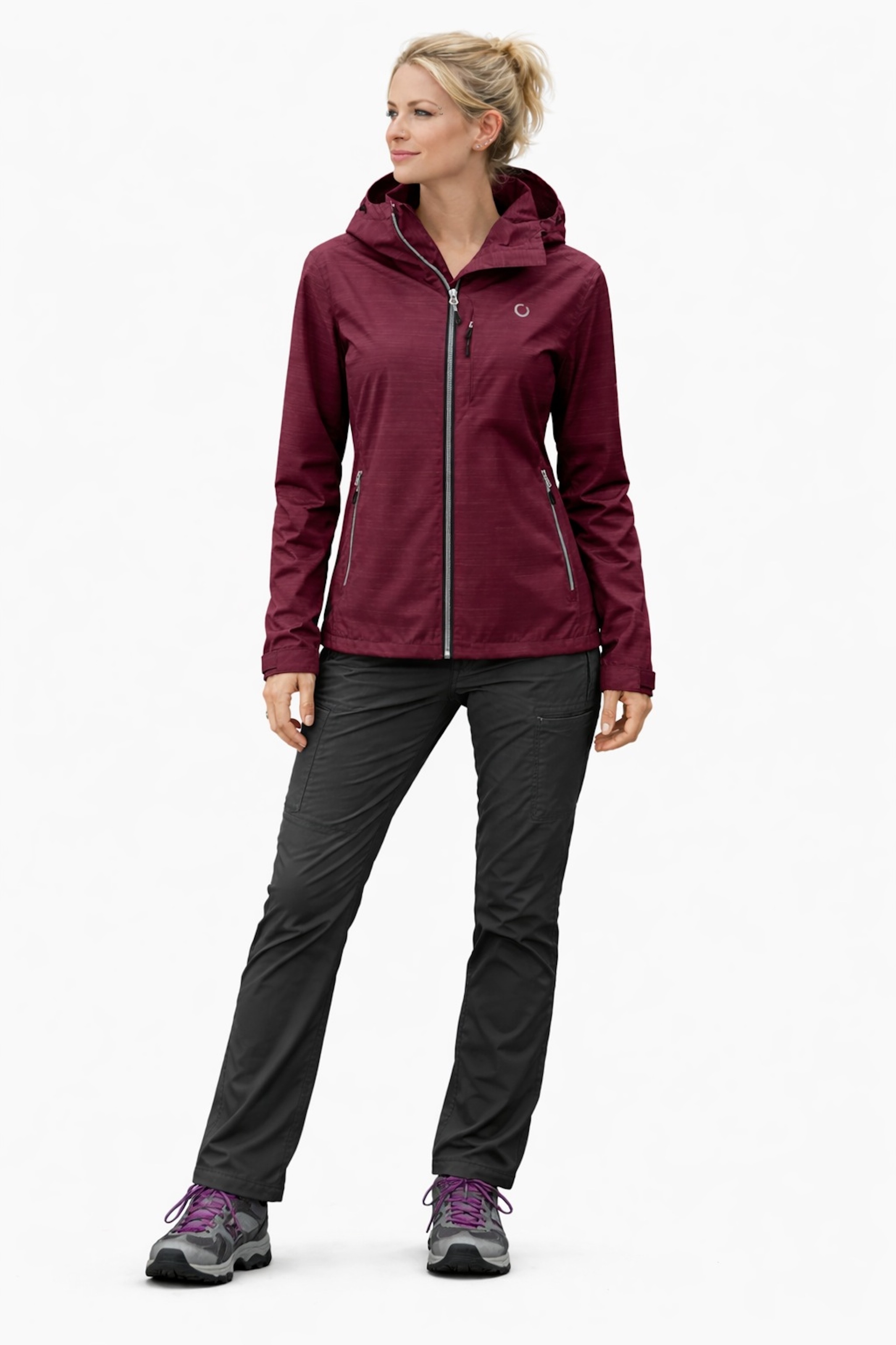 Outdoorjacke LPO "Kiara WMN", Gr. 46 (L), wine, 100% Polyester, Jacken Outdoorjacke, auch in Großen Größen erhältlich 3