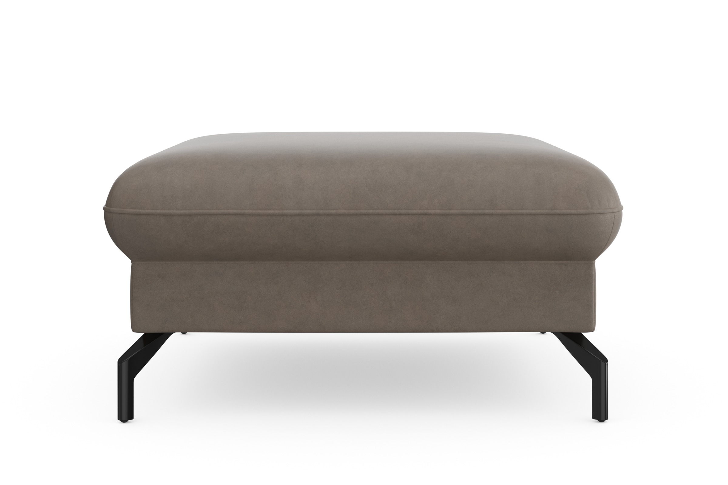 sit&more Hocker »Fashion«, inklusive Federkern, mit hochwertigen, schwarzen Metallfüßen