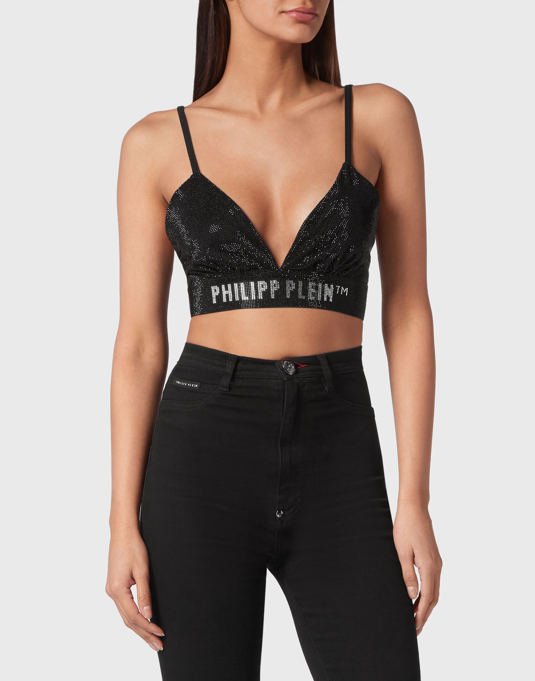 PHILIPP PLEIN Sport-BH »Mit Schmucksteinen«