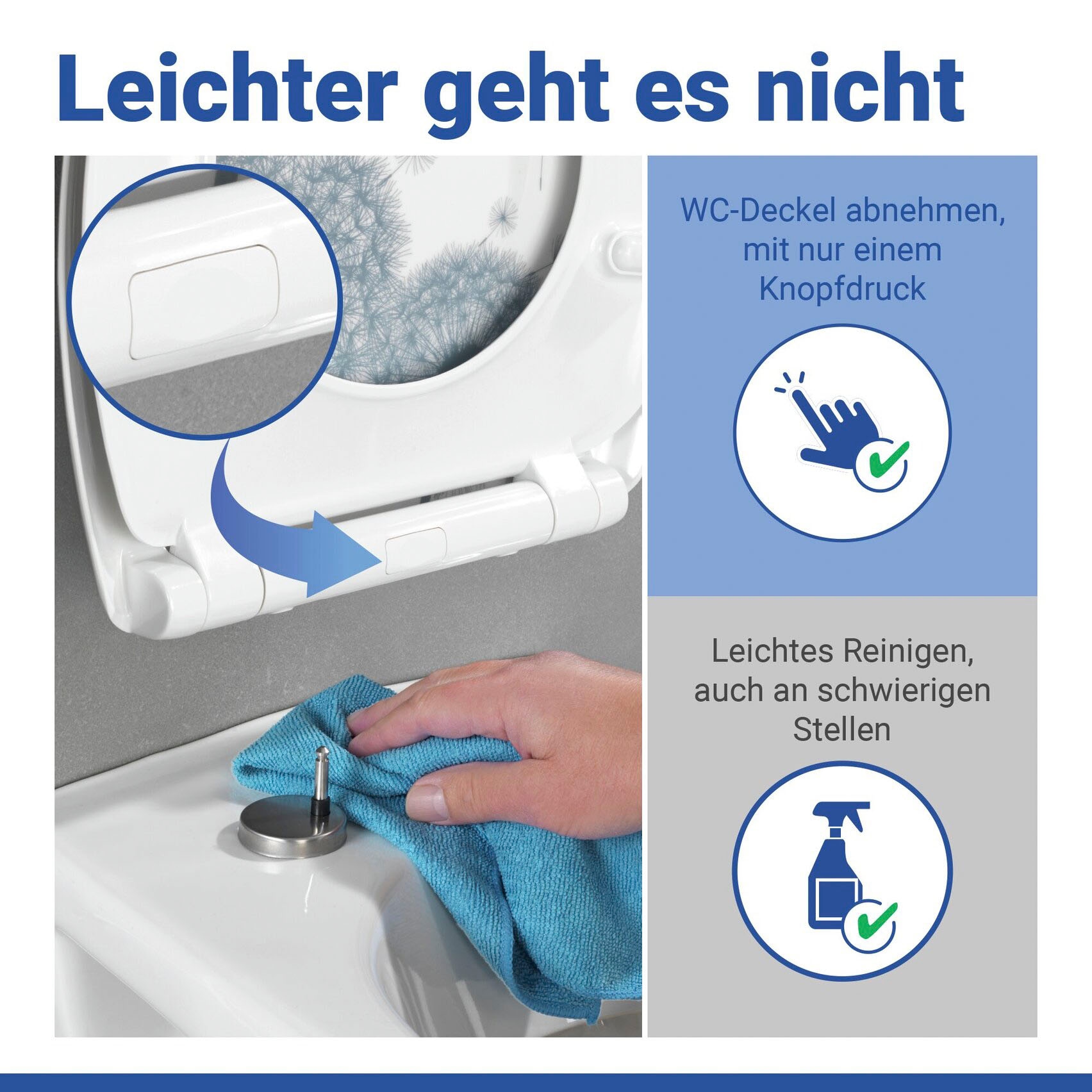 WENKO WC-Sitz »Astera« Duroplast, mit Absenkautomatik