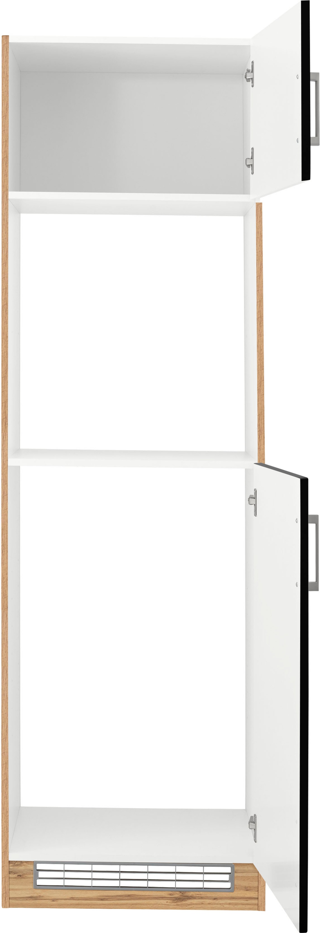 Thumbnail - KOCHSTATION Backofen/Kühlumbauschrank "KS-Tinnum", 60 cm breit, 200 cm hoch, Metallgriffe, MDF Fronten, Nischenmaß 88 cm