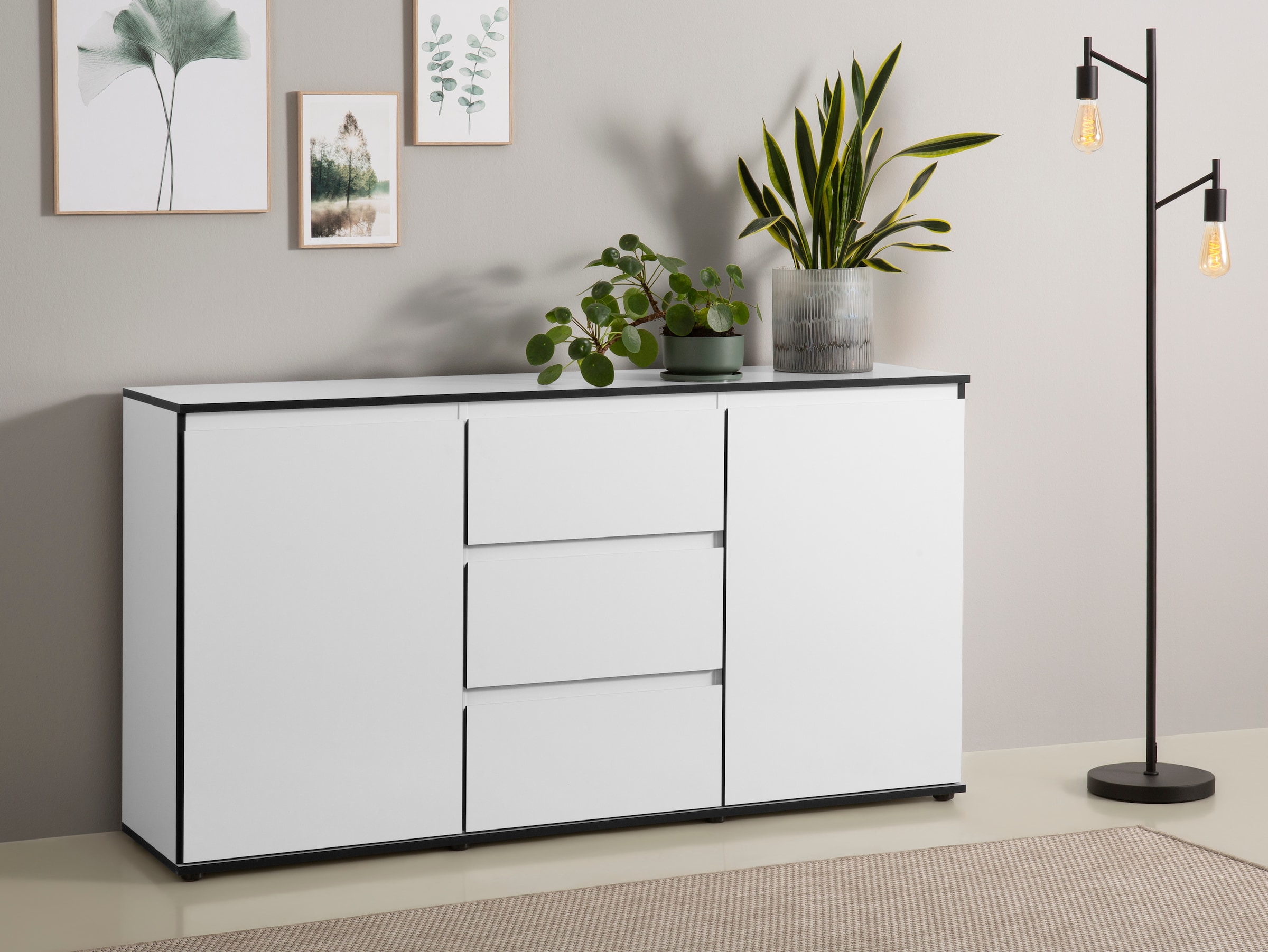 HELA Sideboard "Ariana", mit angeschrägten Griffmulden, Breite 160 cm