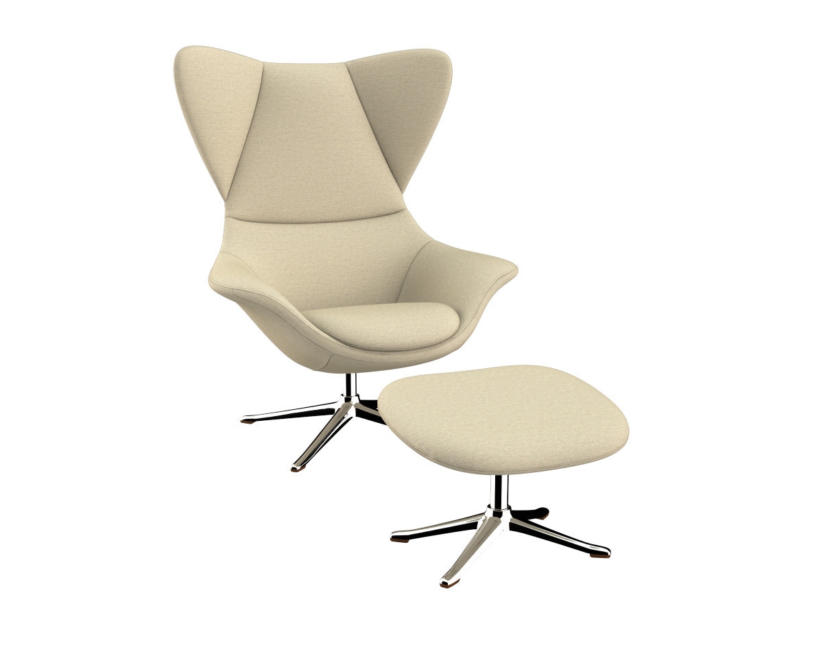 FLEXLUX Ohrensessel »Stilo Relaxsessel, TV-Sessel«, Solitär, Stil-Ikone, drehbar, Fuß Aluminium