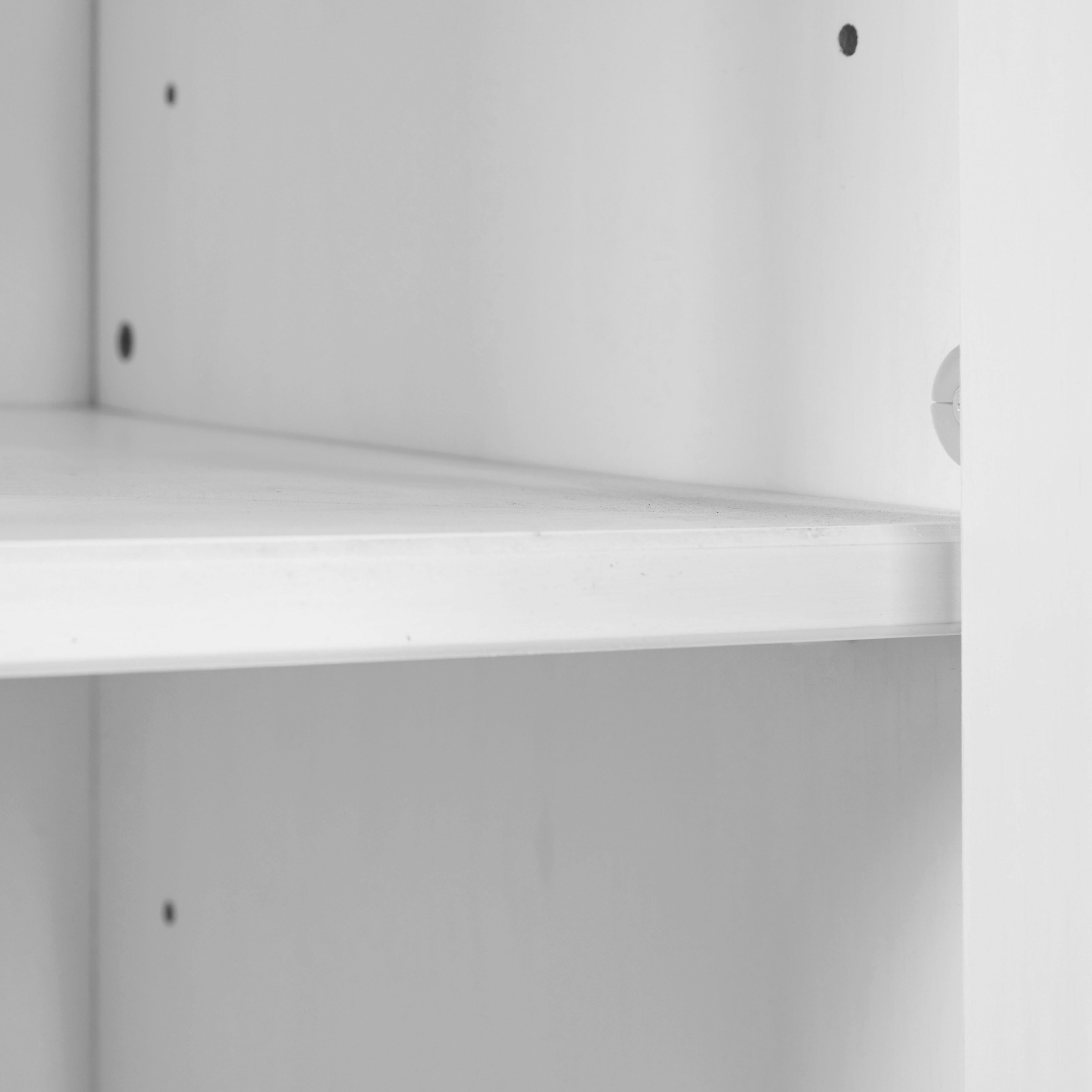 Inter Link Standregal »Pinora, Kiefer Massivholz Weiss, 5 Einlegeböden, 82 x 39,50 x 197 cm« 1 Stk. tlg. Regal im modernem Skandi Look, 2 Größen erhältlich