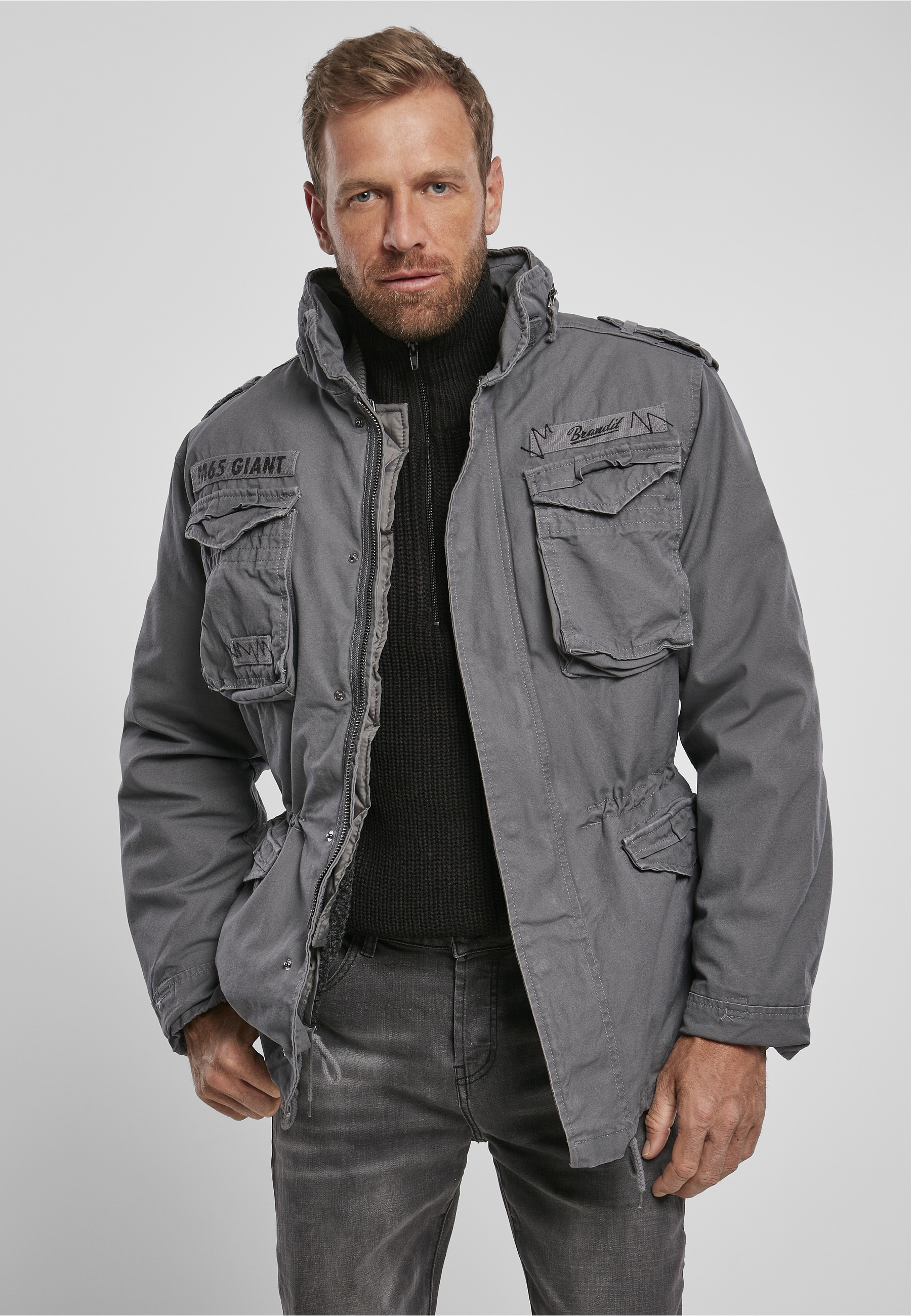 Brandit Winterjacke »Brandit Herren M-65 Giant Jacket« 1 Stk. tlg. ohne Kapuze