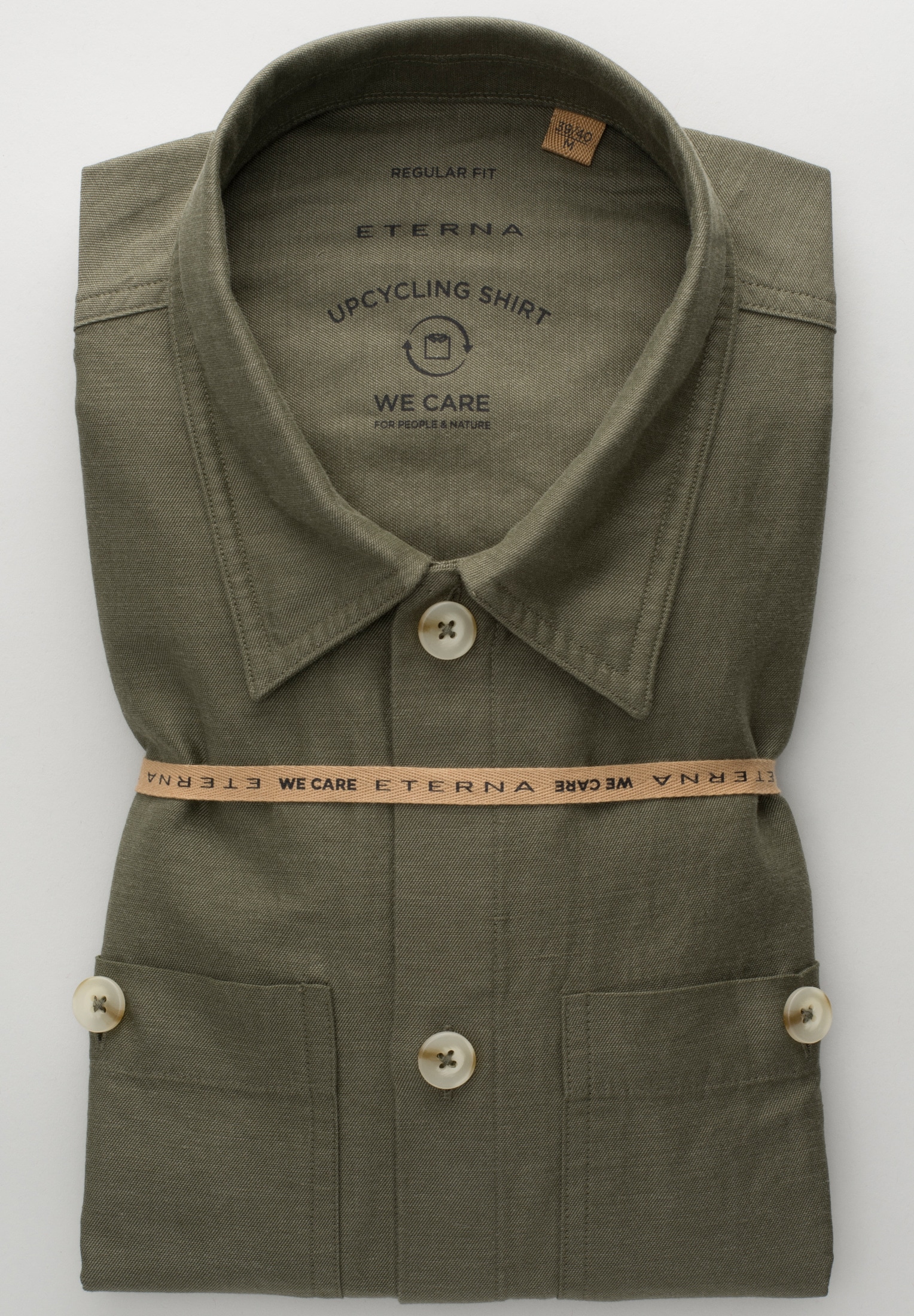 Eterna Langarmhemd »MODERN FIT« EASY IRON (bügelleicht)