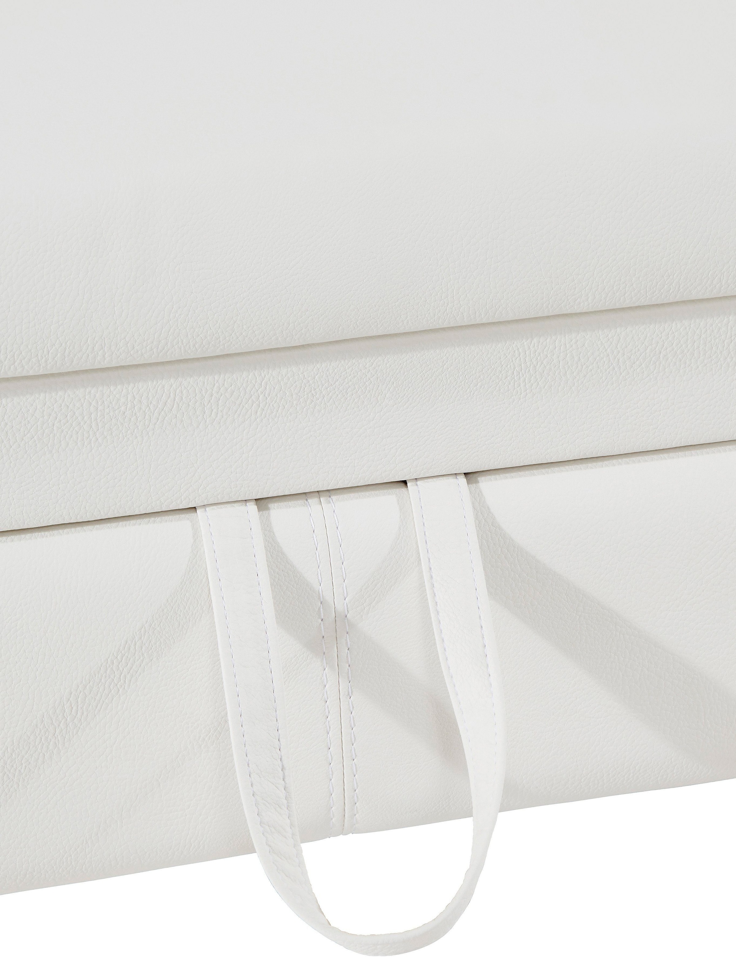 COTTA Polstergarnitur »Teresa L-Form«, (Set), Set bestehend aus: Ecksofa mit Kopfteilverstellung & Hocker