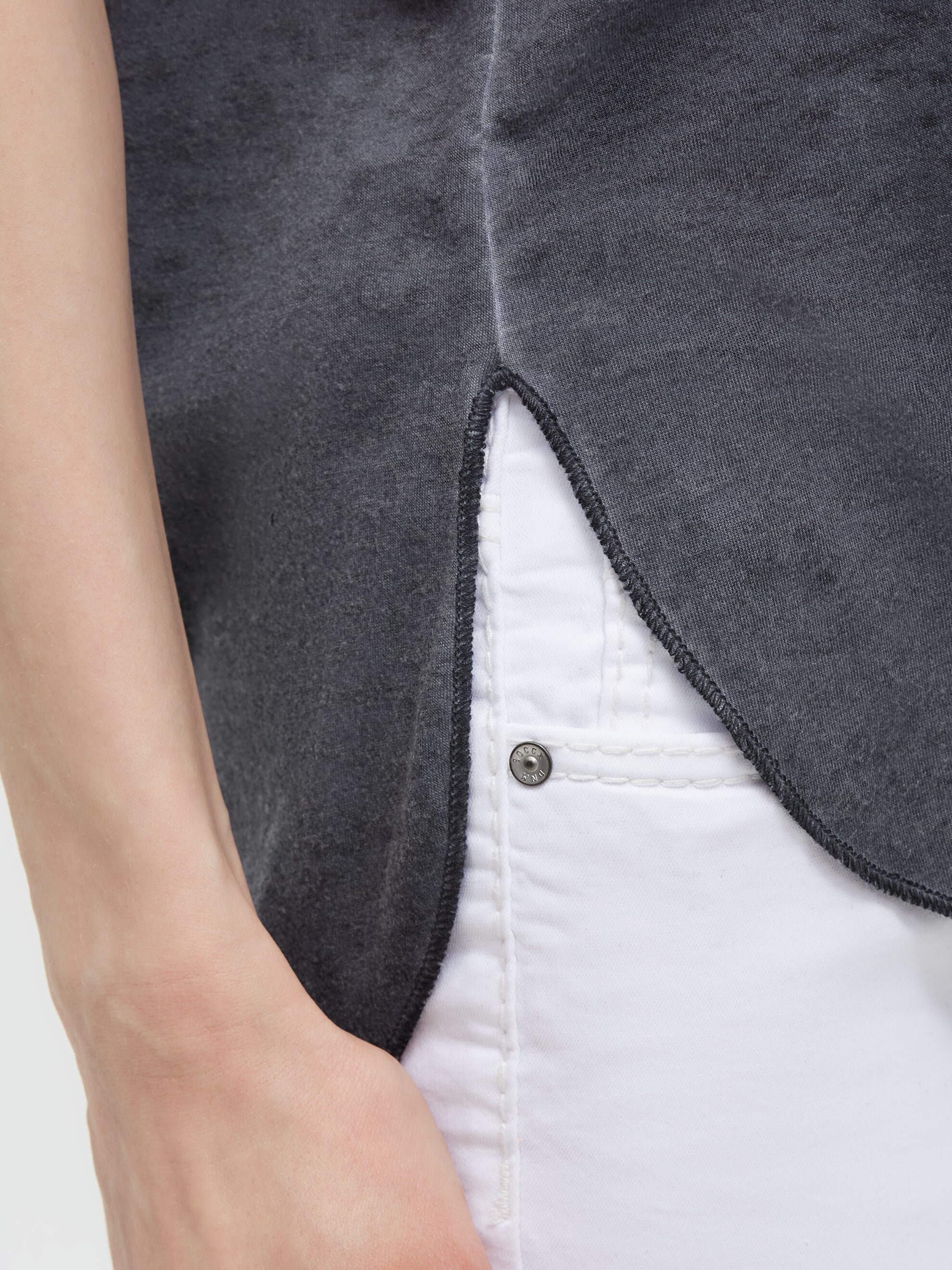 SOCCX Kapuzenshirt mit Seitenschlitze