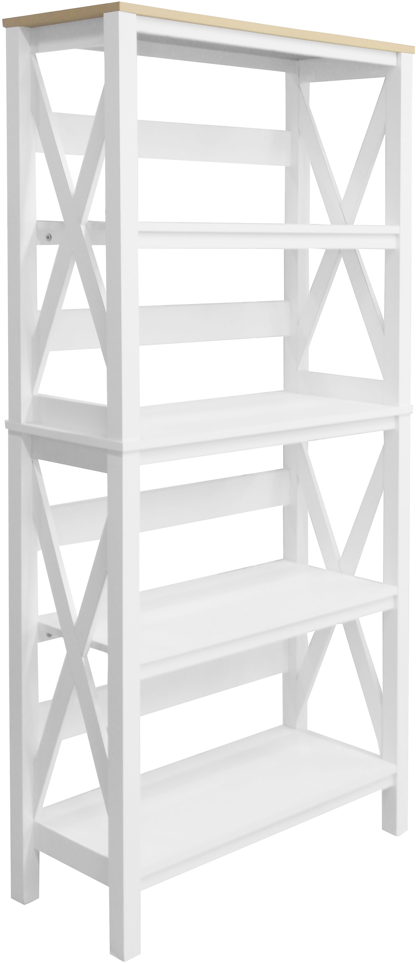 OTTO home Aktenregal "Silba" Bücherregal, 4 Fächer, Landhausstil, Höhe 161 günstig online kaufen