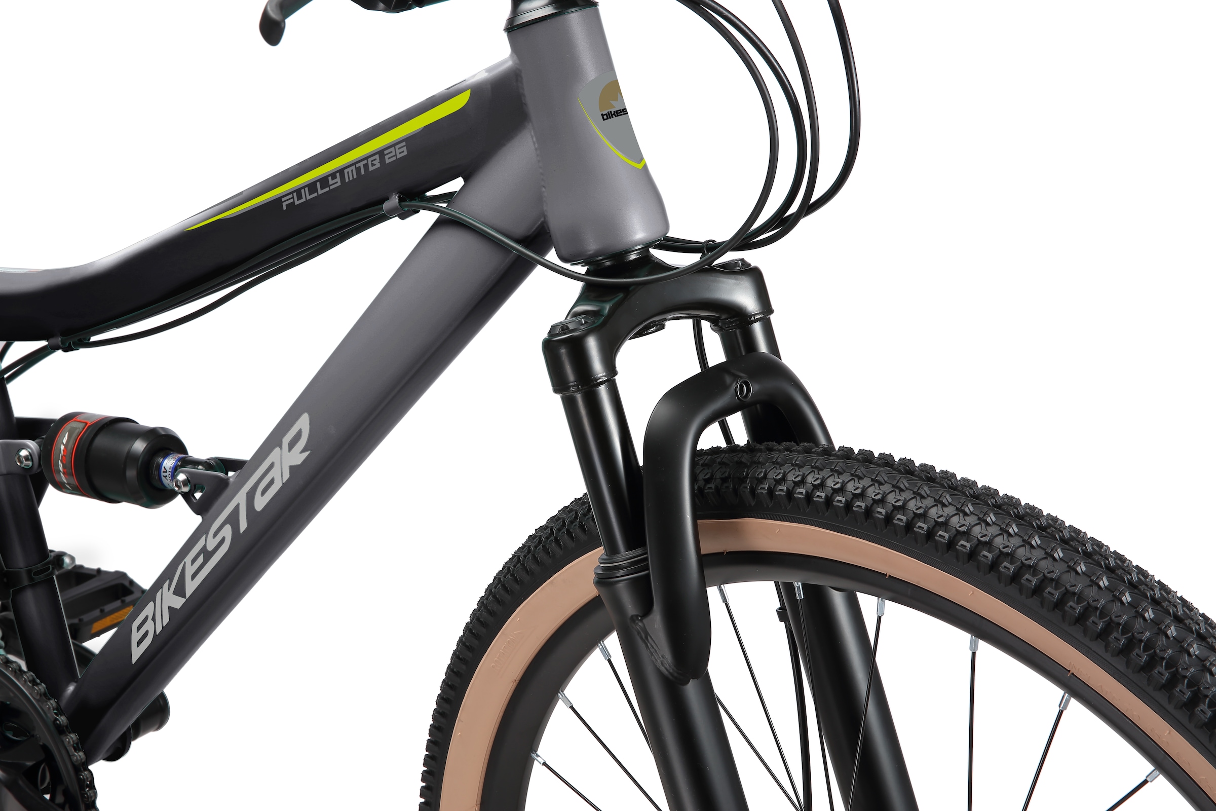 Bikestar Mountainbike 21 Gang Shimano RD-TY300 Schaltwerk Kettenschaltung für Damen und Herren, Kettenschaltung
