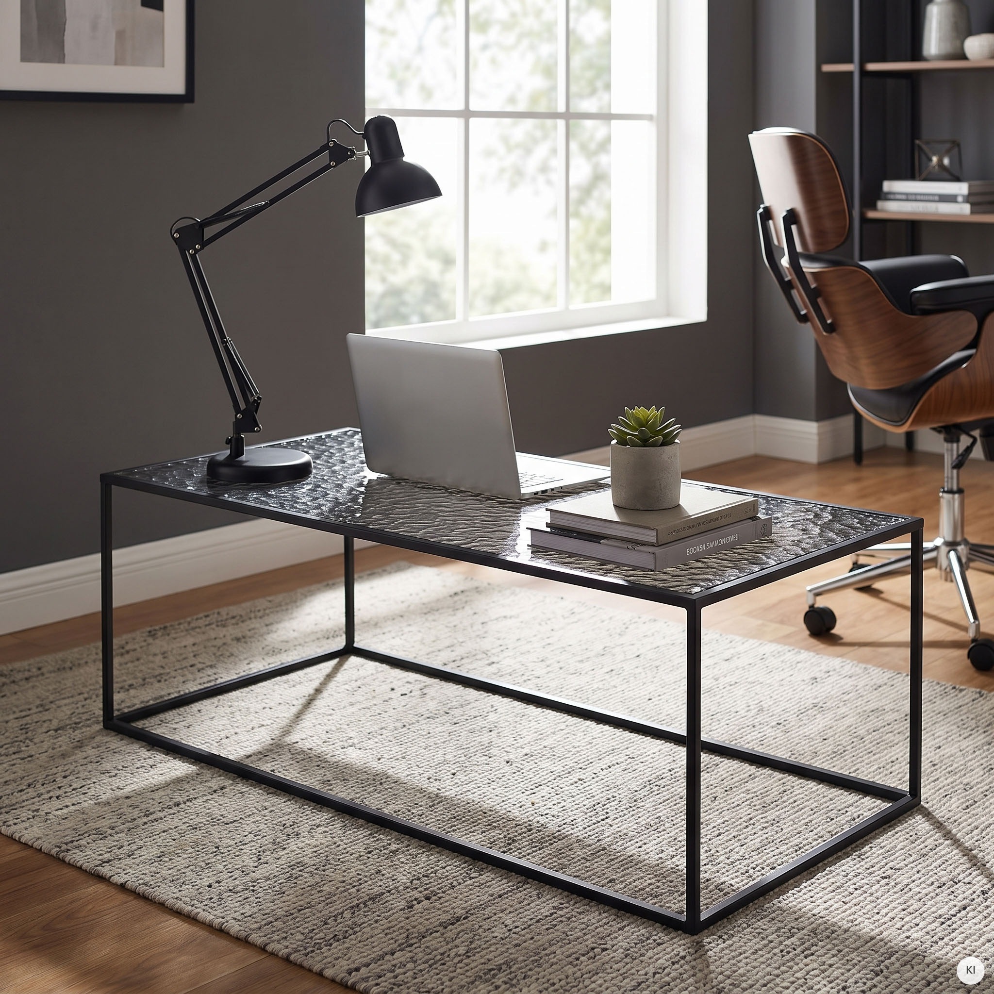 SalesFever Couchtisch »Wohnzimmertisch - Design trifft Funktionalität« 1 Stk. tlg. Glasplatte mit Strukturoptik