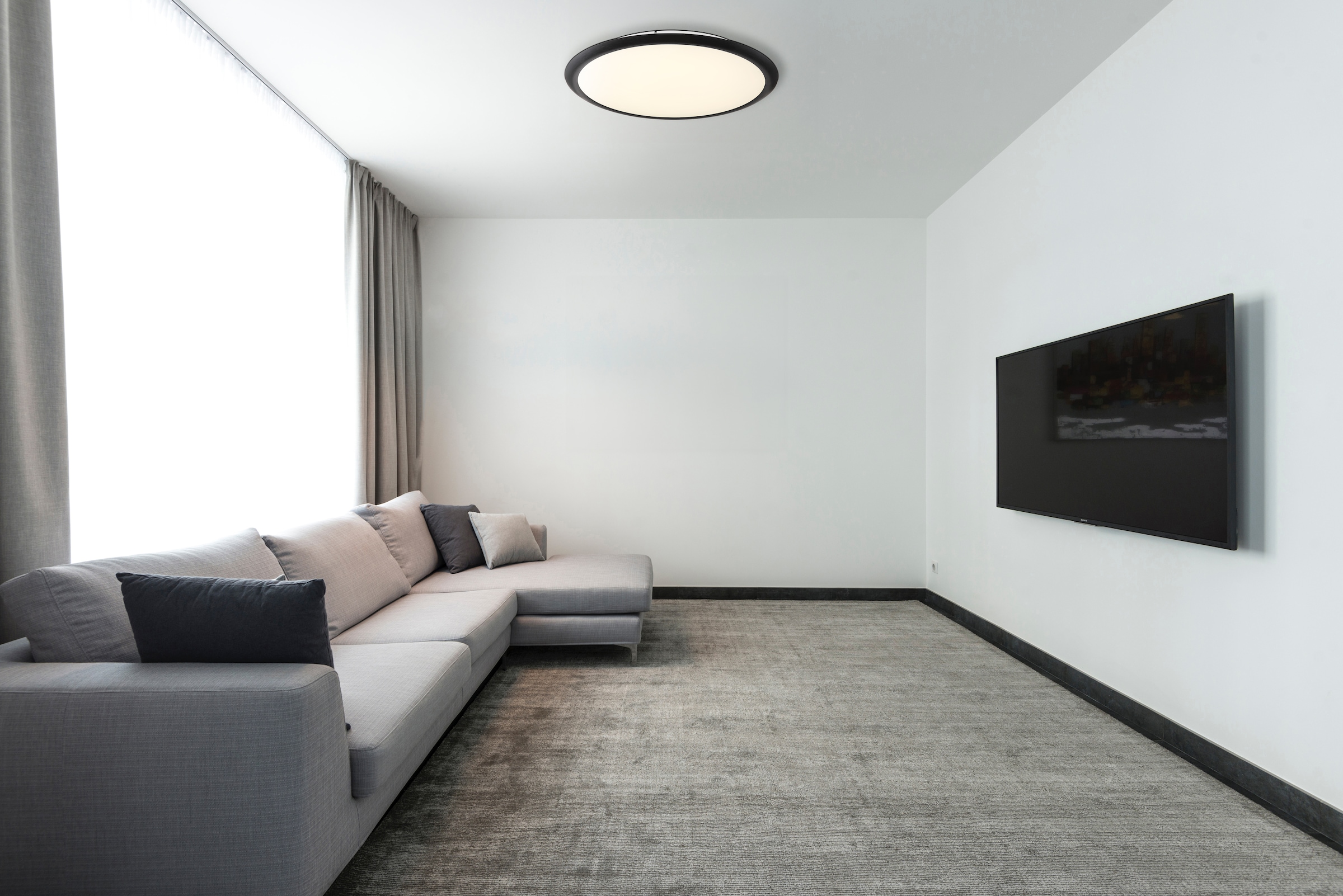 GLOBO LIGHTING LED Deckenleuchte »SUNA«, Leuchtmittel LED-Modul | LED fest integriert, Deckenlampe/schwarz/Farben fixierbar/CCT 2700-6000K