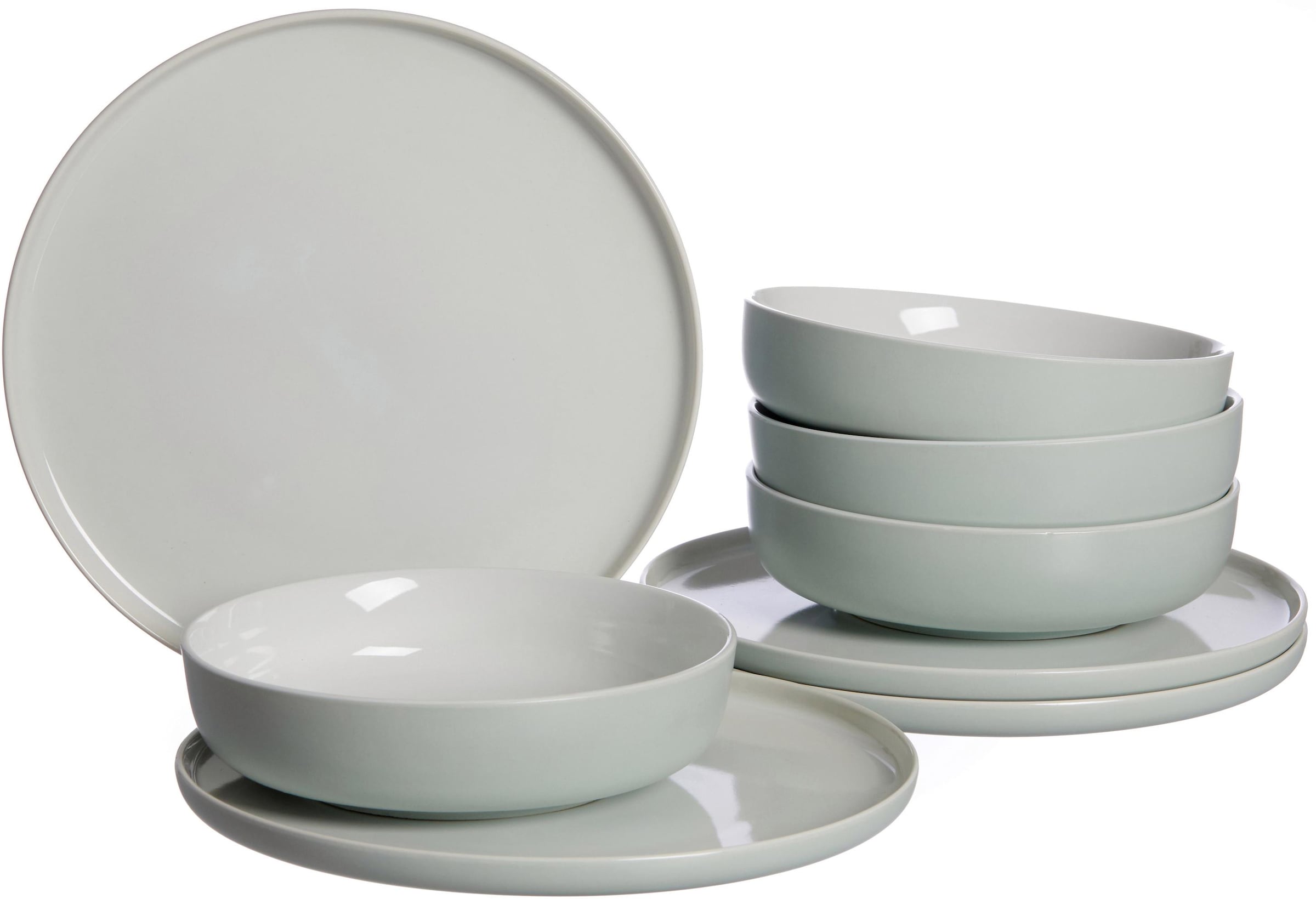 Tafelservice »Teller Set, Geschirr-Set Jasper«, (Set, 8 tlg.), Scandic Style, 8 Teile,...