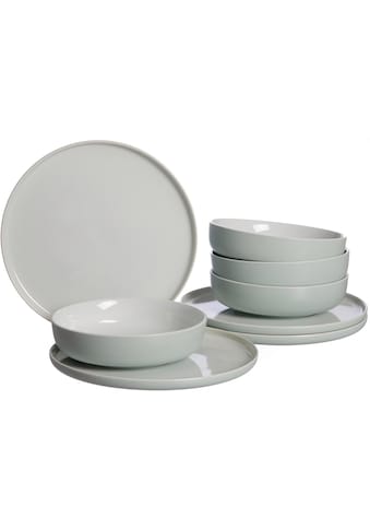 Tafelservice »Teller Set, Geschirr-Set Jasper«, (Set, 8 tlg.)