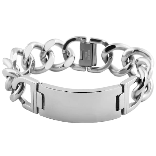 Adelia´s Edelstahlarmband »Armband aus Edelstahl 21 cm« bestellen | BAUR