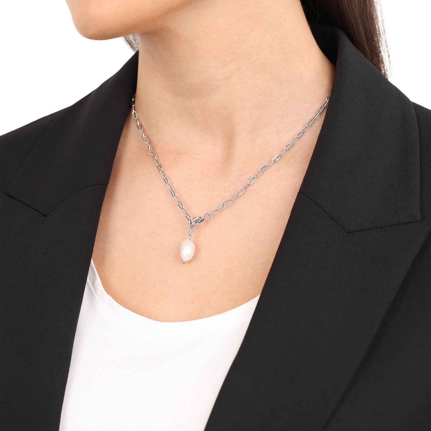 s.Oliver Kette mit Anhänger »Schmuck Geschenk, Perle« mit Süßwasserzuchtperle