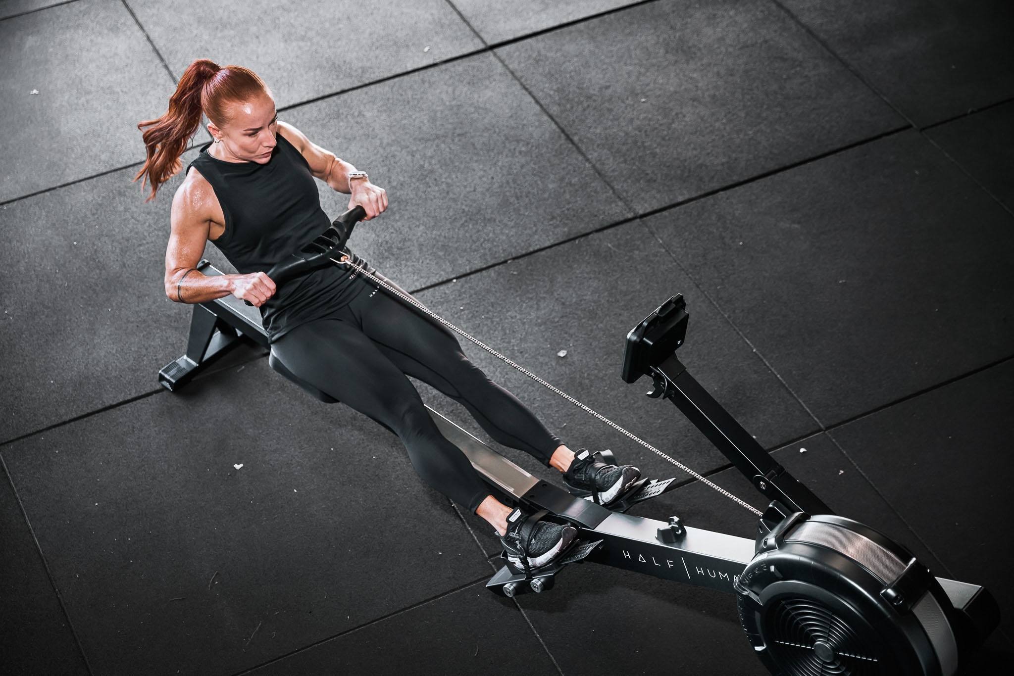 Half Human Rudergerät »Air Rower Rudergerät«, Rudermaschine, 10 Widerstandsstufen