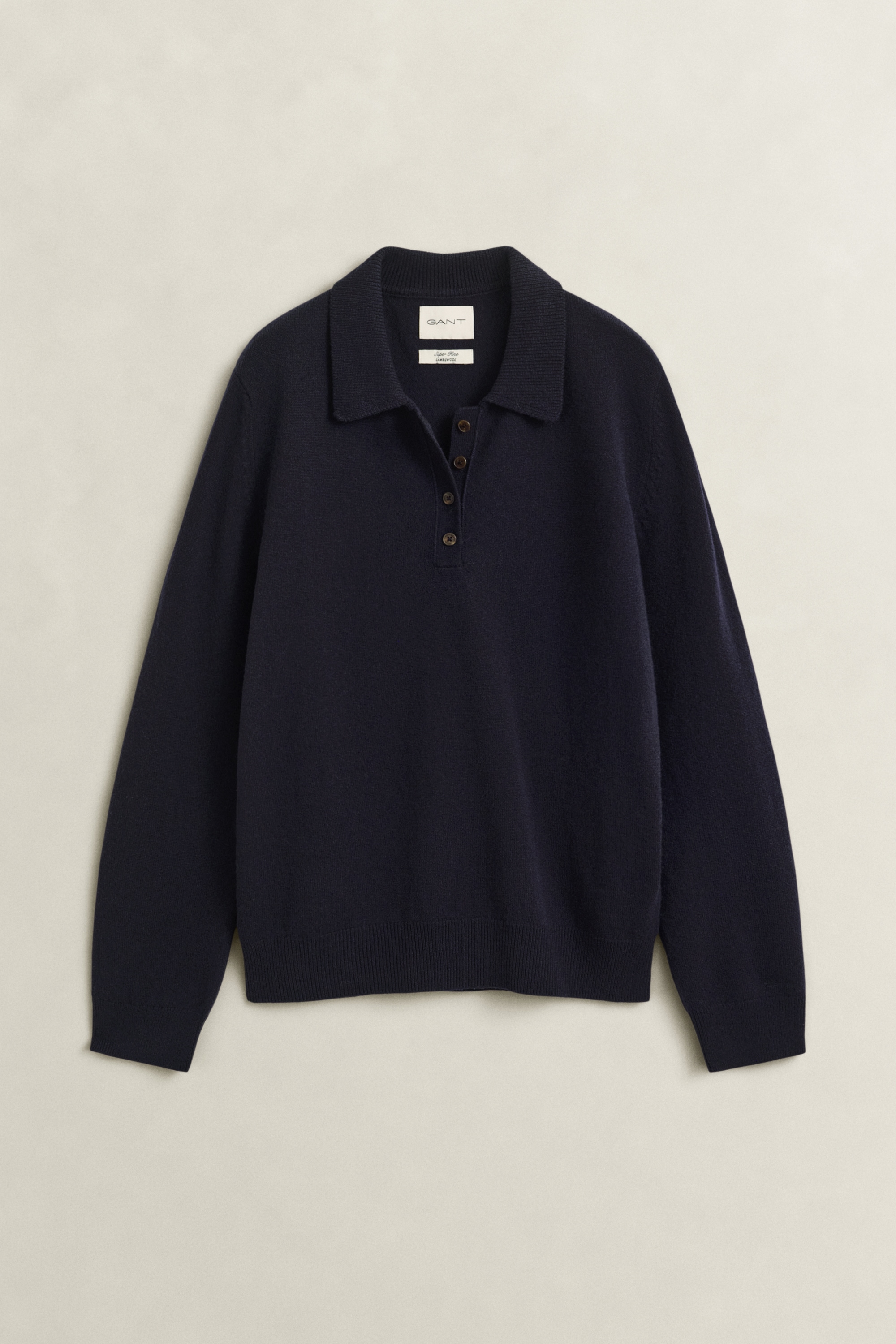 Gant Polokragenpullover »SUPERFINE LAMBSWOOL« aus reiner Wolle