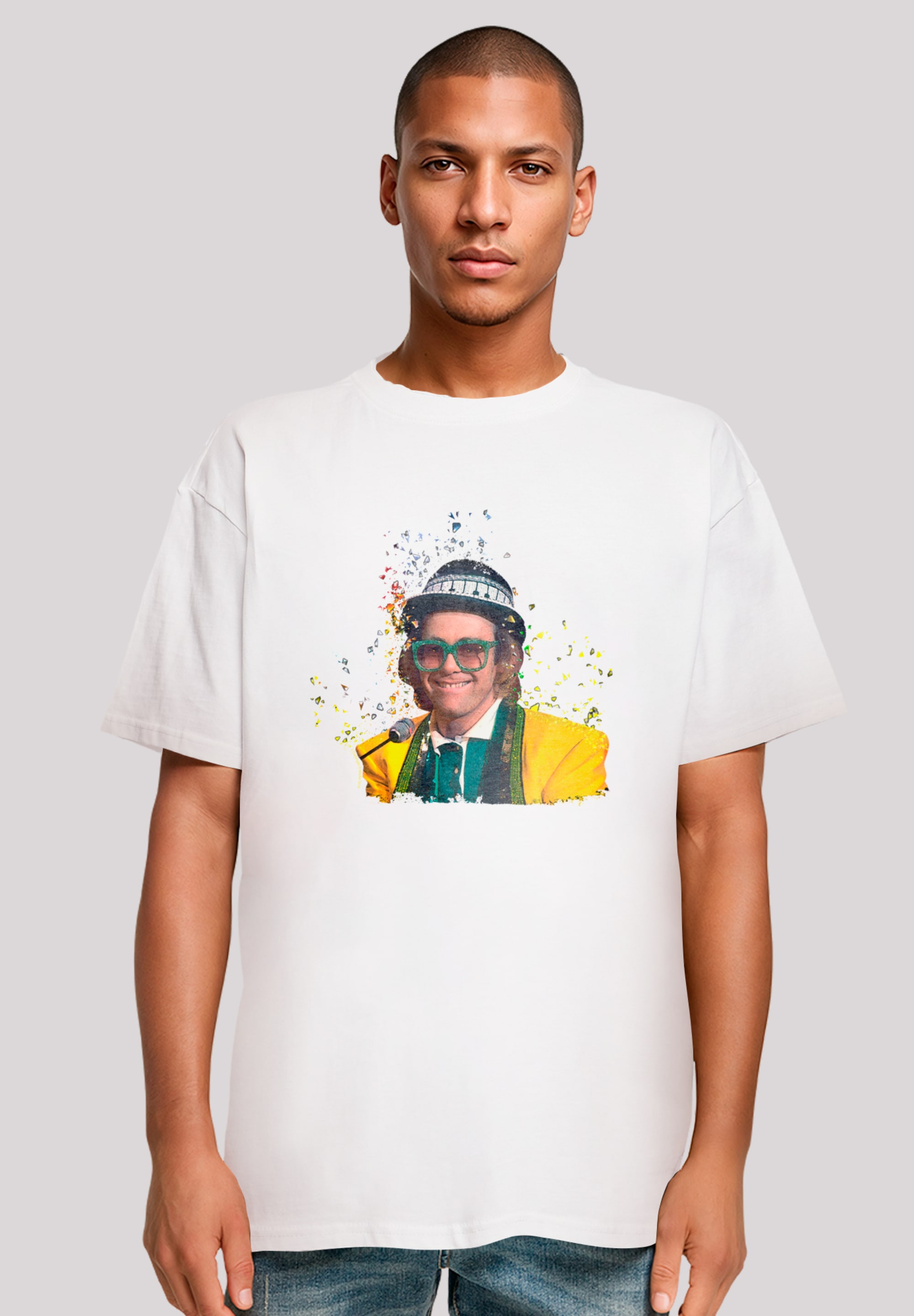 F4NT4STIC T-Shirt "TV Times Elton John At The Piano 1977", Premium Qualität günstig online kaufen