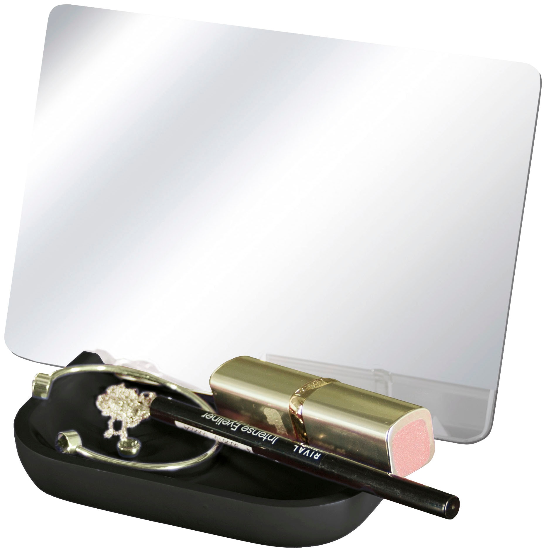 Kleine Wolke Kosmetikspiegel »Tray Mirror«, (Set), mit Schmuckschale