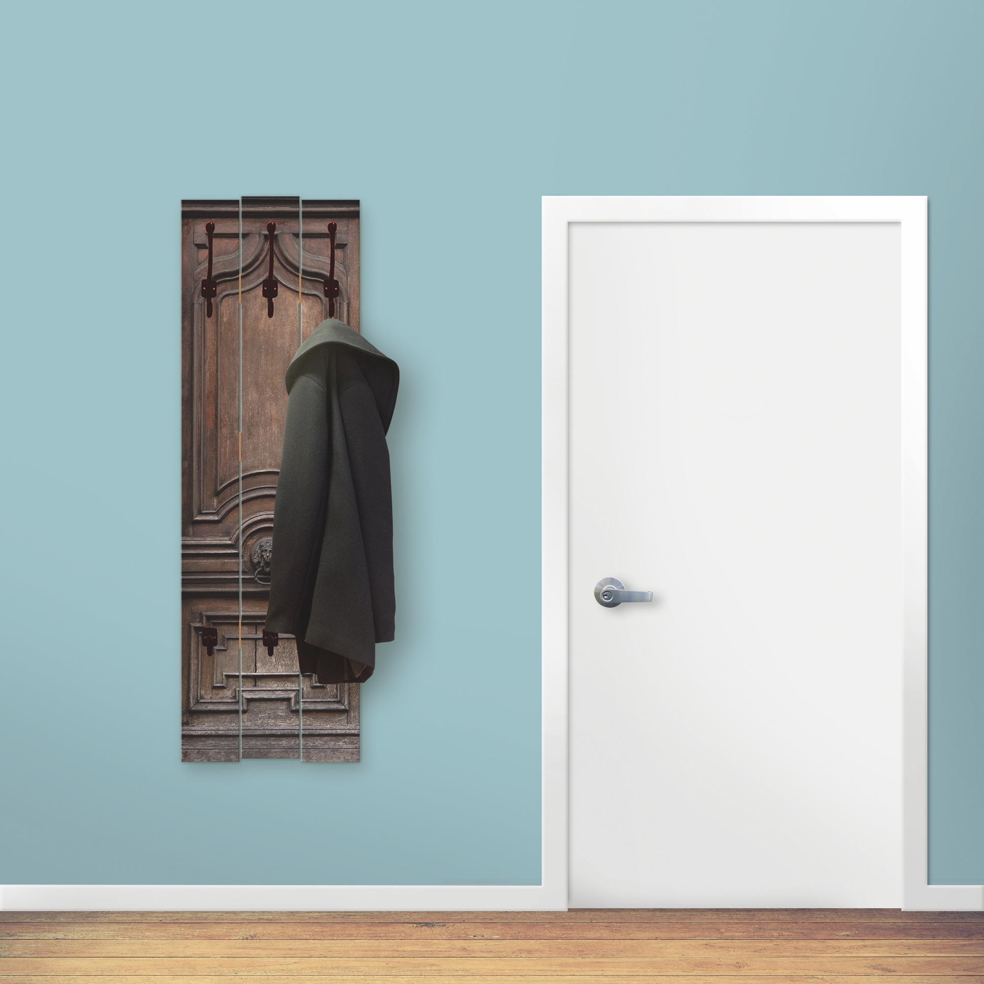 Artland Garderobenleiste »Alte, massive Tür«, teilmontiert