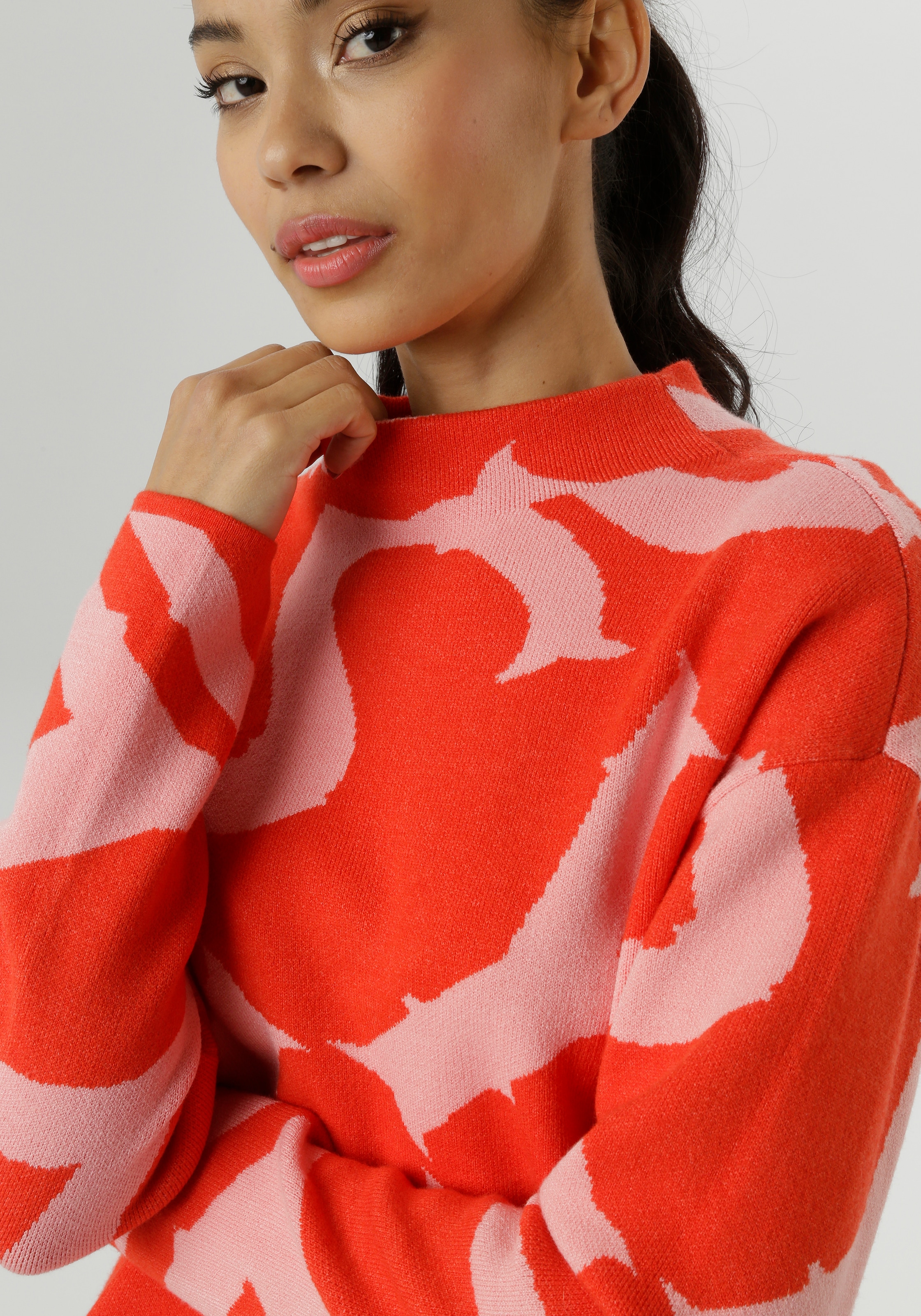Aniston SELECTED Strickpullover, mit elegantem Jacquard-Muster - NEUE KOLLEKTION