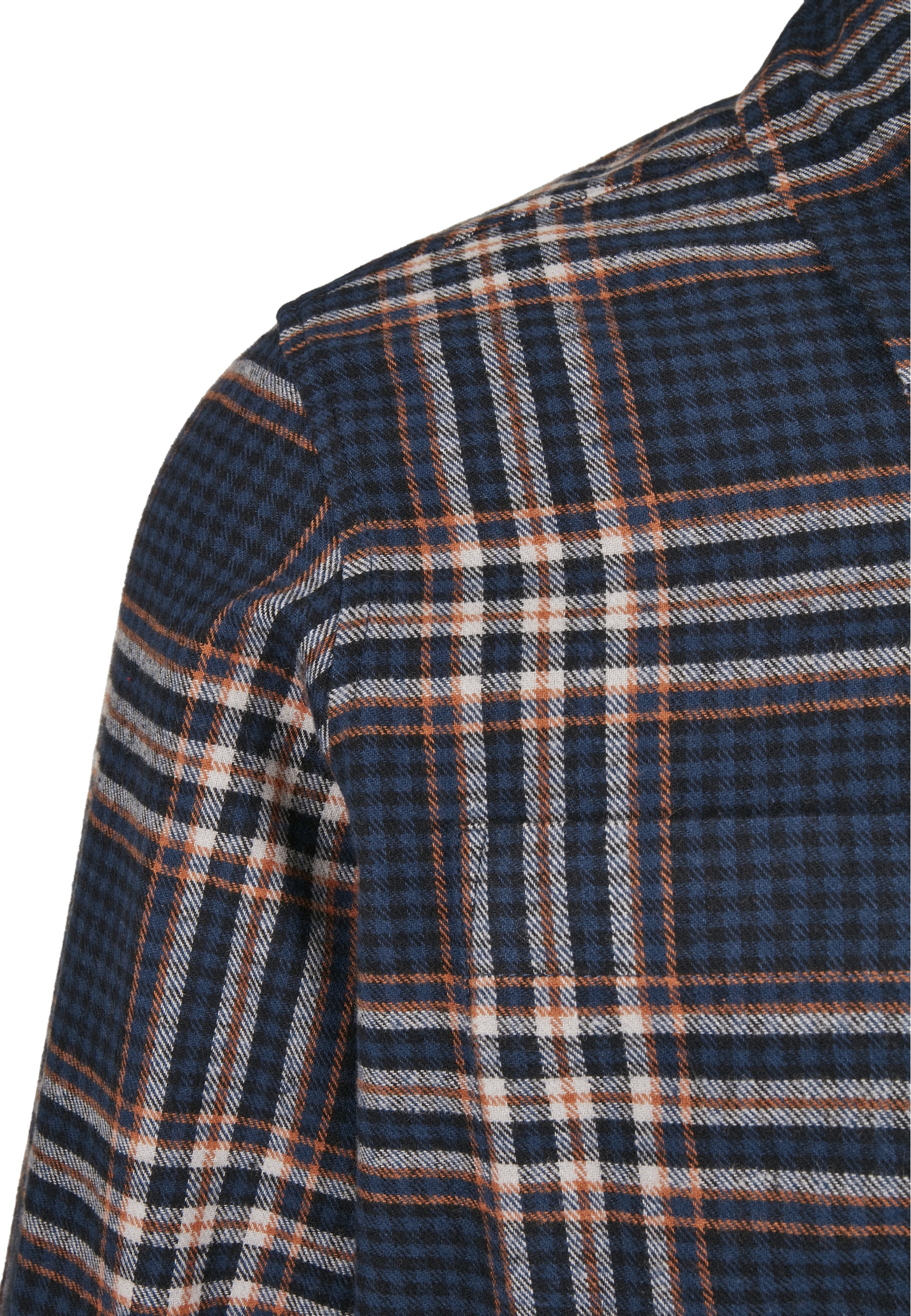 URBAN CLASSICS Langarmshirt »Urban Classics Herren Checked Campus Shirt« 1 Stk.