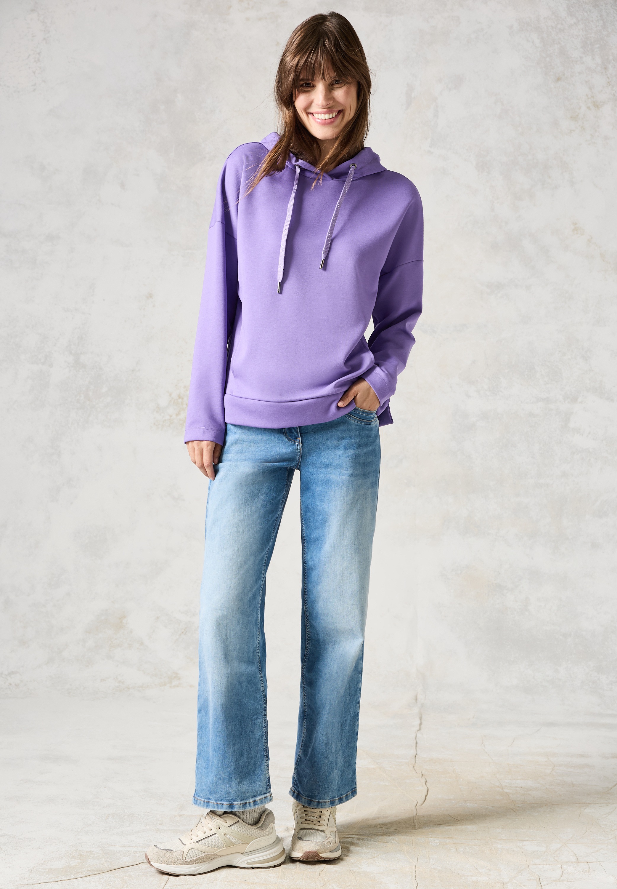 Cecil Sweatshirt, im angenehmen Materialmix